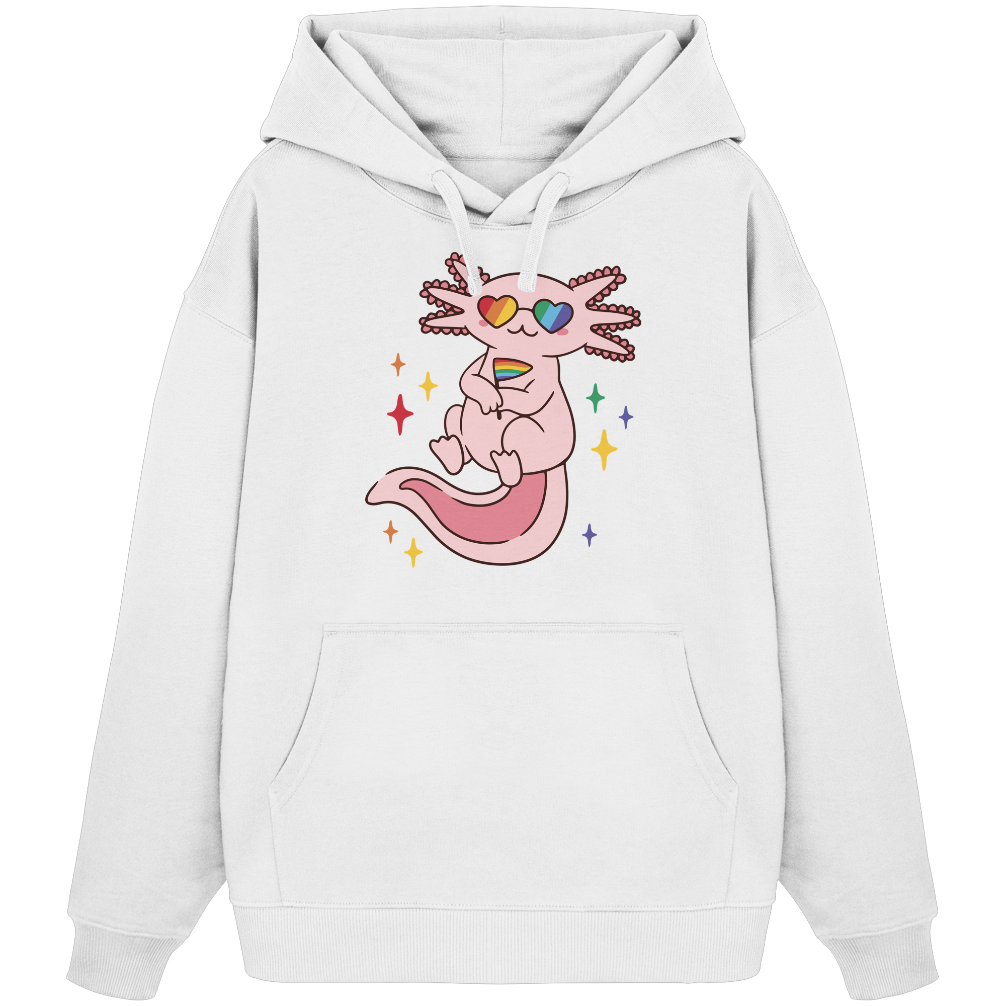 Big Pride Axolotl - Organic Oversize Hoodie