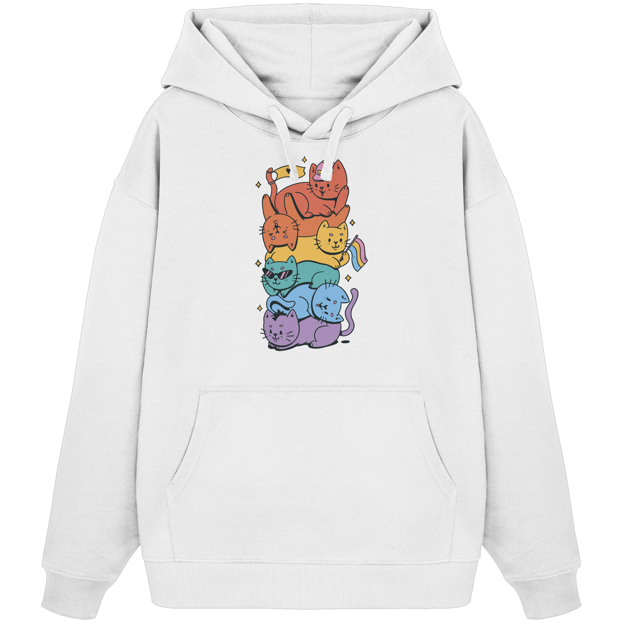 LGBTQ+ Katzen - Organic Oversize Hoodie