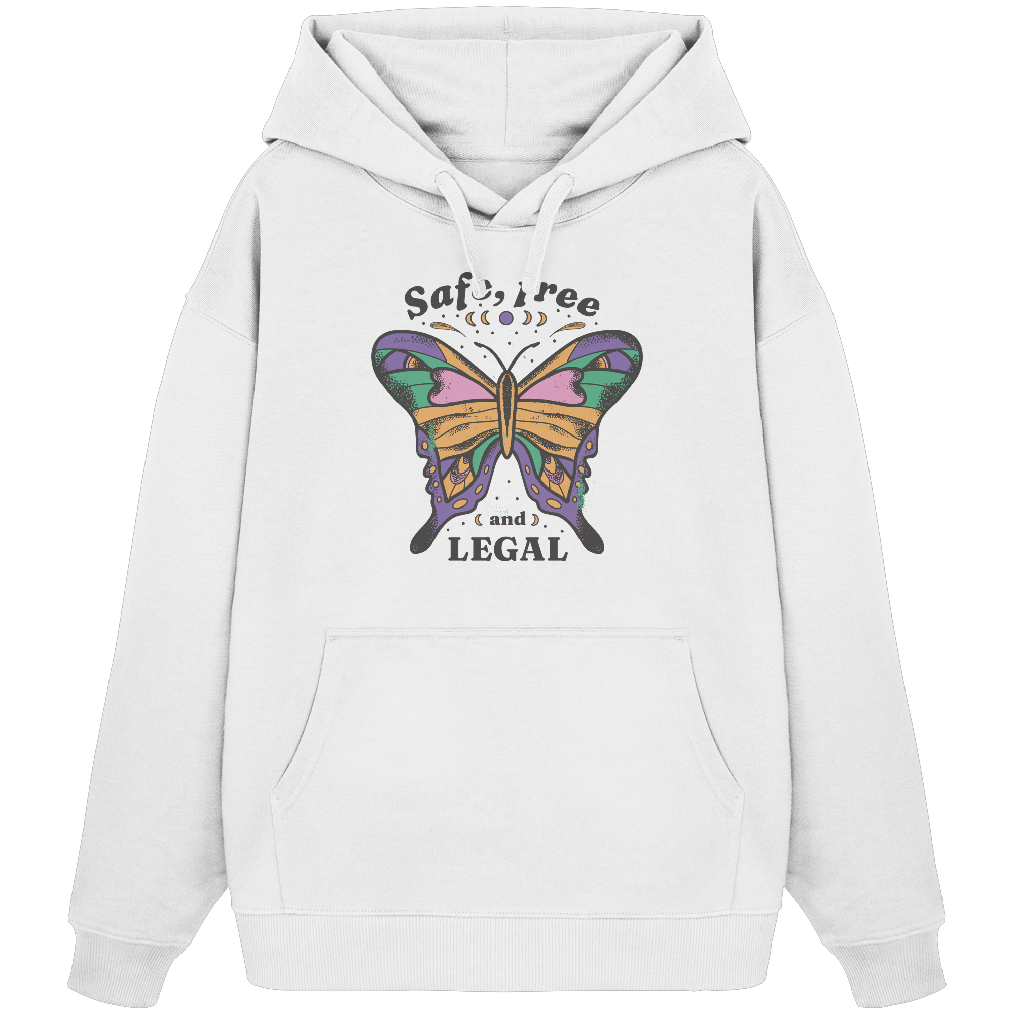 Safe Free Legal "Schmetterling Edition" - Organic Oversize Hoodie