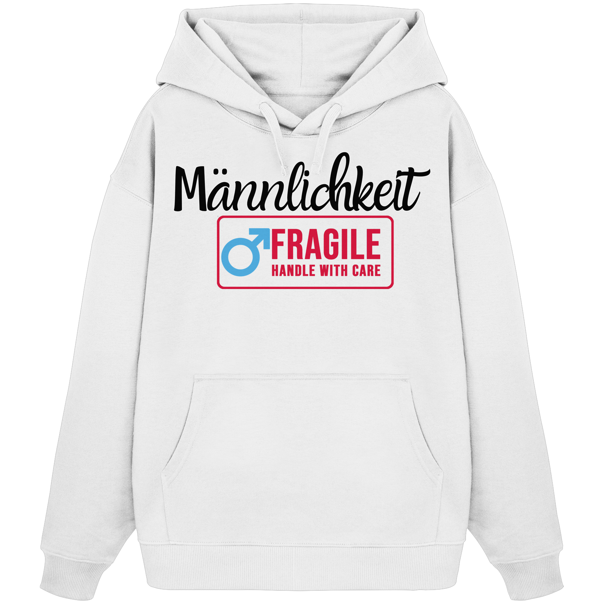 Männlichkeit: Handle with Care - Organic Oversize Hoodie