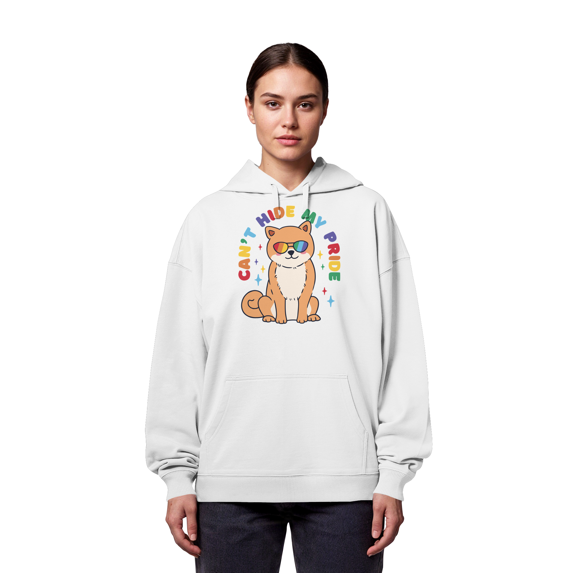 Can't Hide my Pride Doggo - Organic Oversize Hoodie