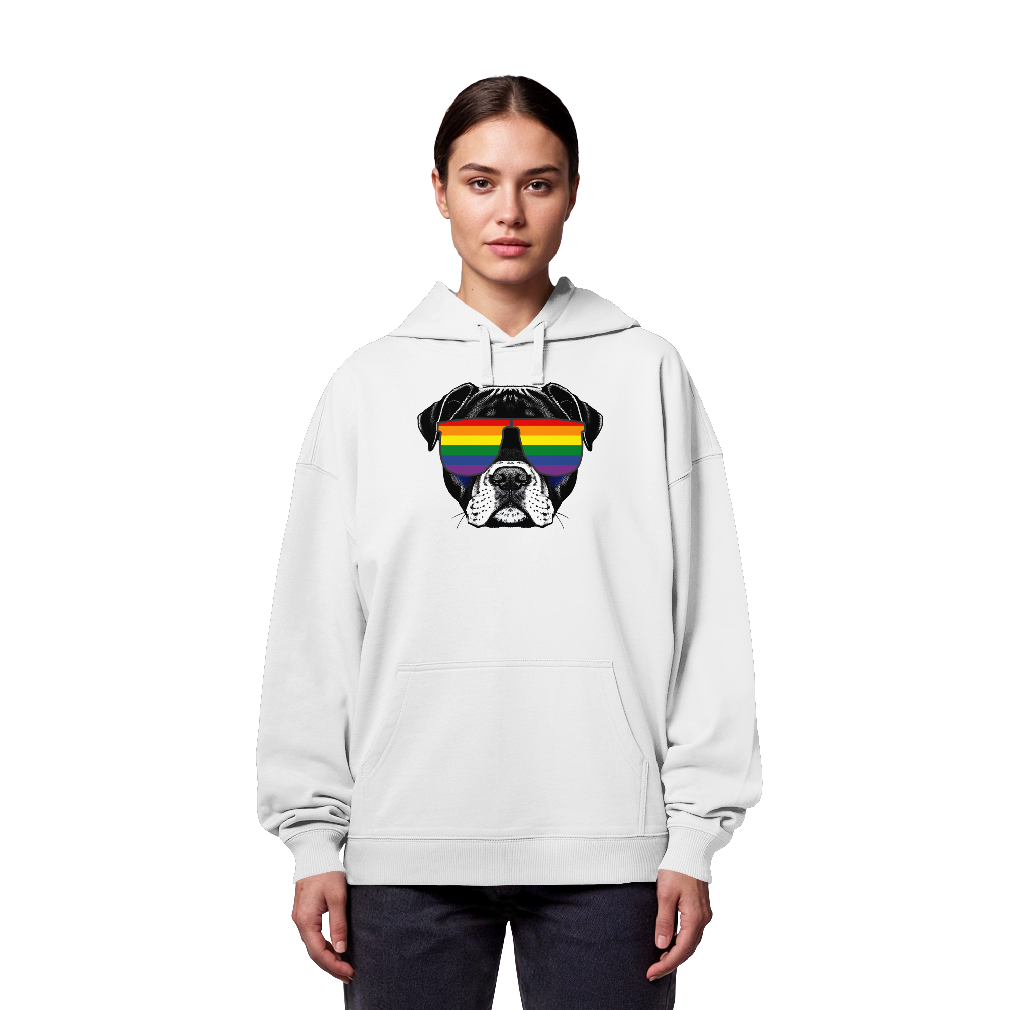 Regenbogen Doggo - Organic Oversize Hoodie