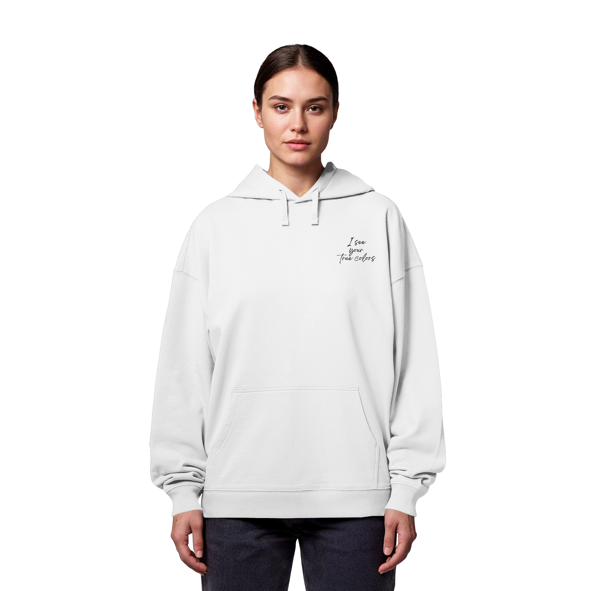 I see your True colors Backprint - Organic Oversize Hoodie
