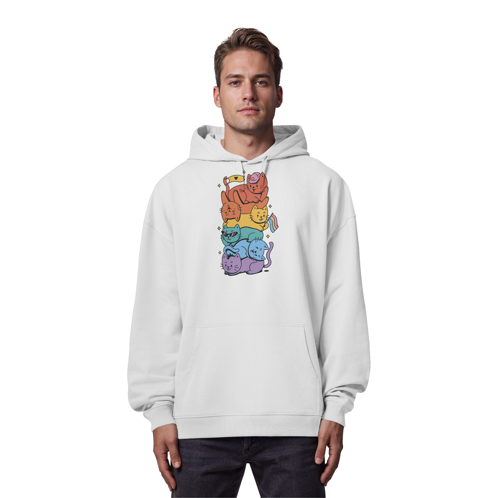 LGBTQ+ Katzen - Organic Oversize Hoodie