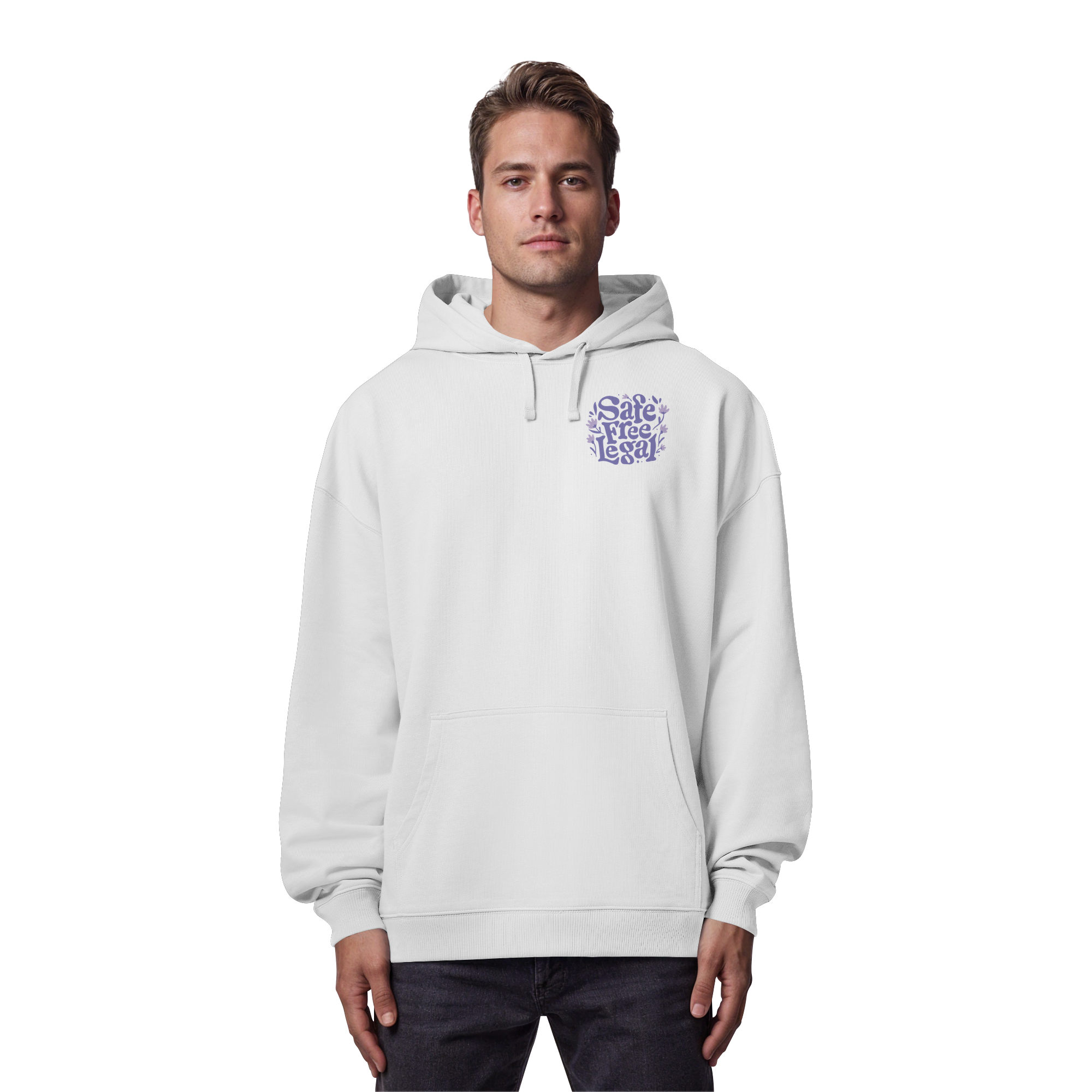 Safe Free Legal "Blumen Edition" - Organic Oversize Hoodie