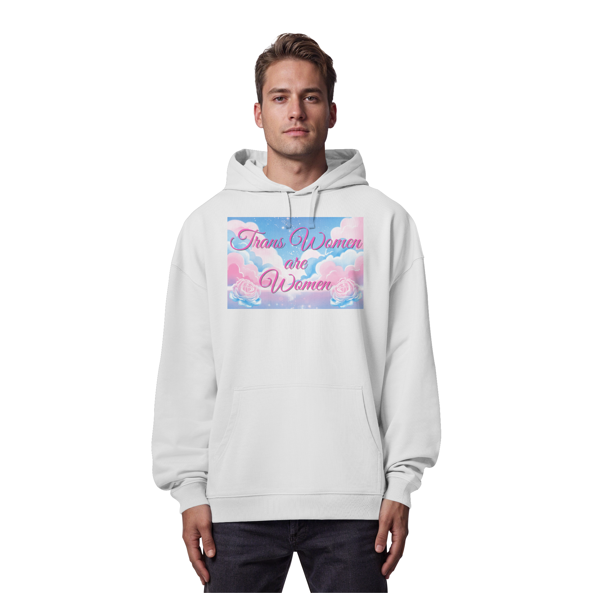 Trans Women are Women "Rosenhimmel Edition" - Organic Oversize Hoodie