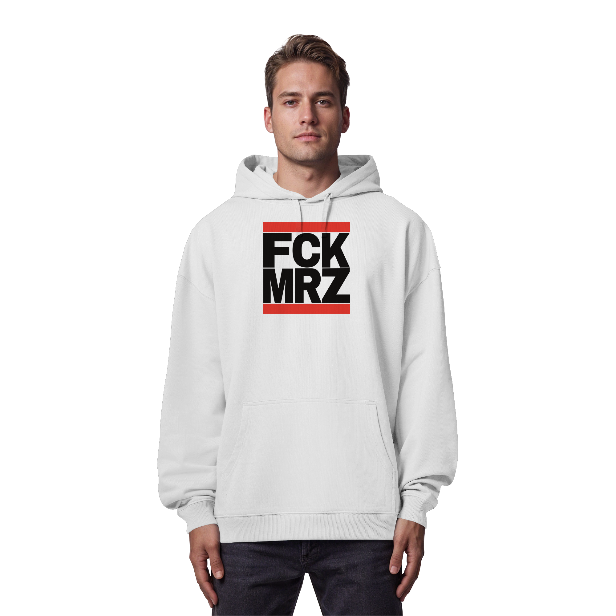 FCK MRZ (schwarze Schrift) - Organic Oversize Hoodie