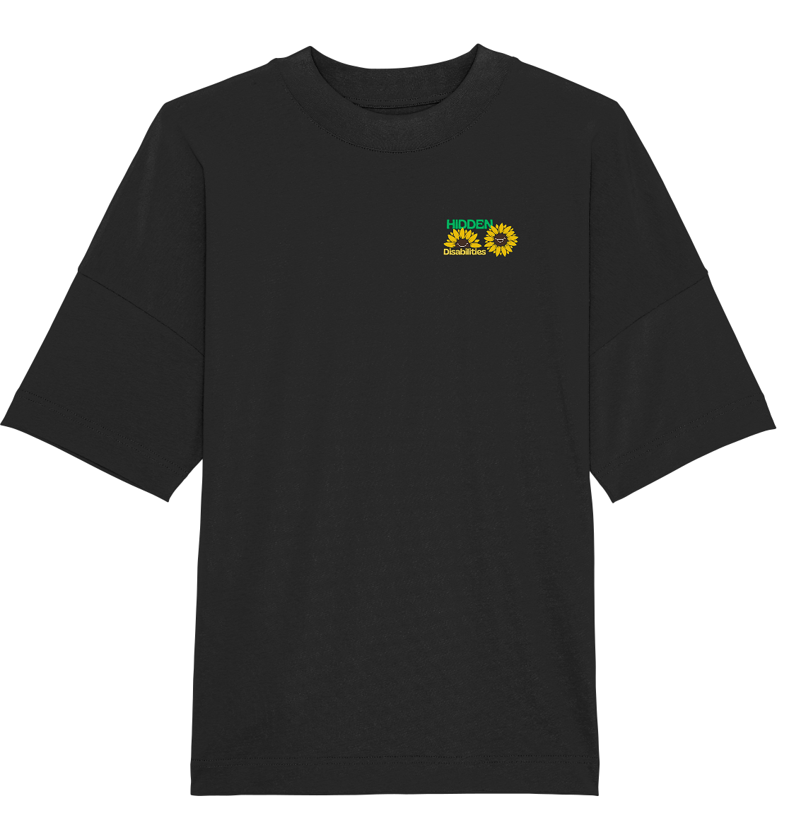 Hidden Disabilities "Sunflower Smile Edition" - Organic Oversize Shirt