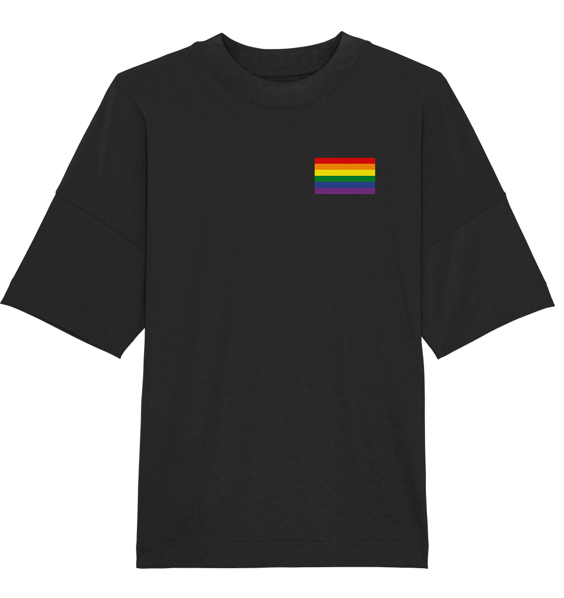 Regenbogen Pride Flag - Organic Oversize Shirt