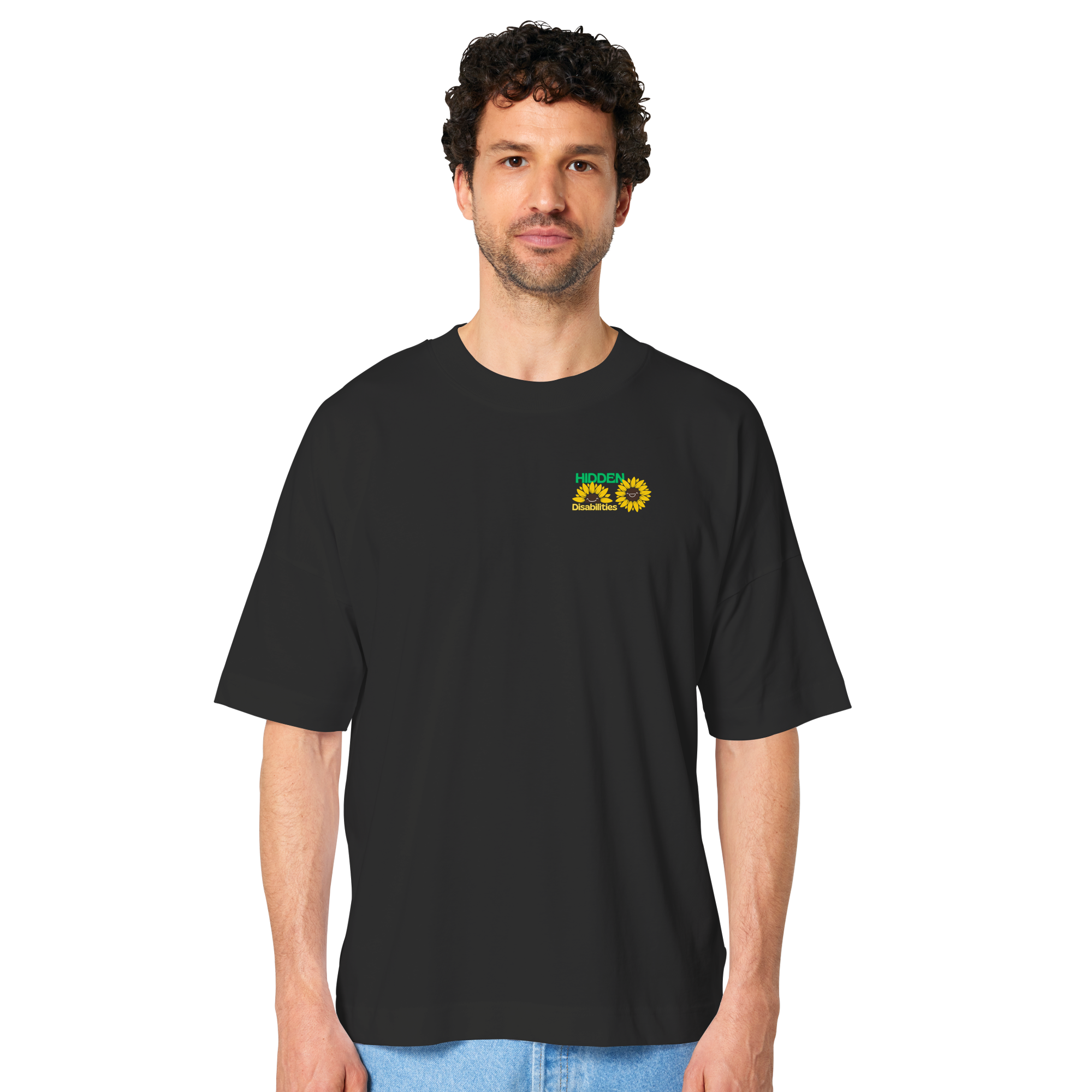 Hidden Disabilities "Sunflower Smile Edition" - Organic Oversize Shirt