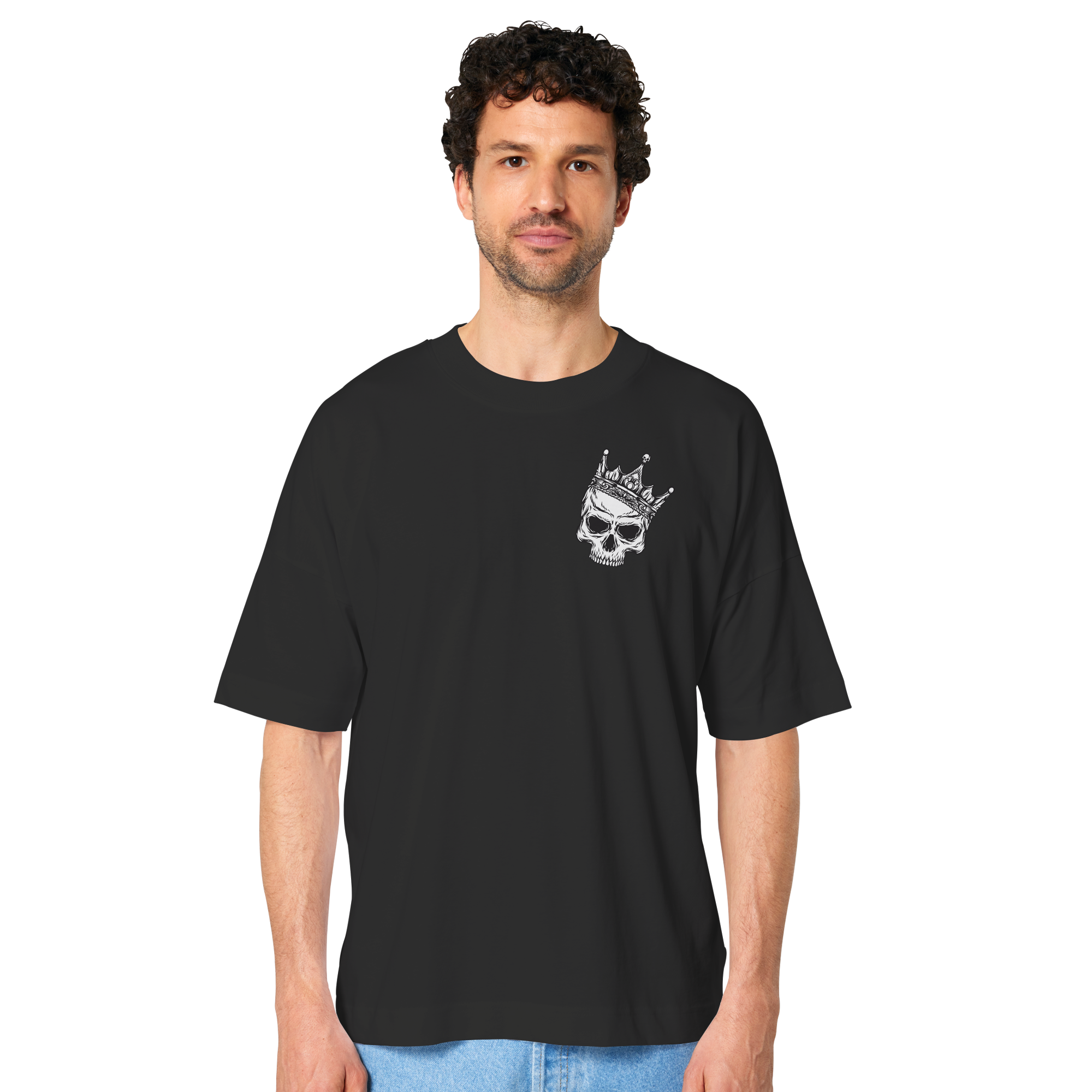 Eat the Rich "Skull Edition" Backprint - Organic Oversize Shirt