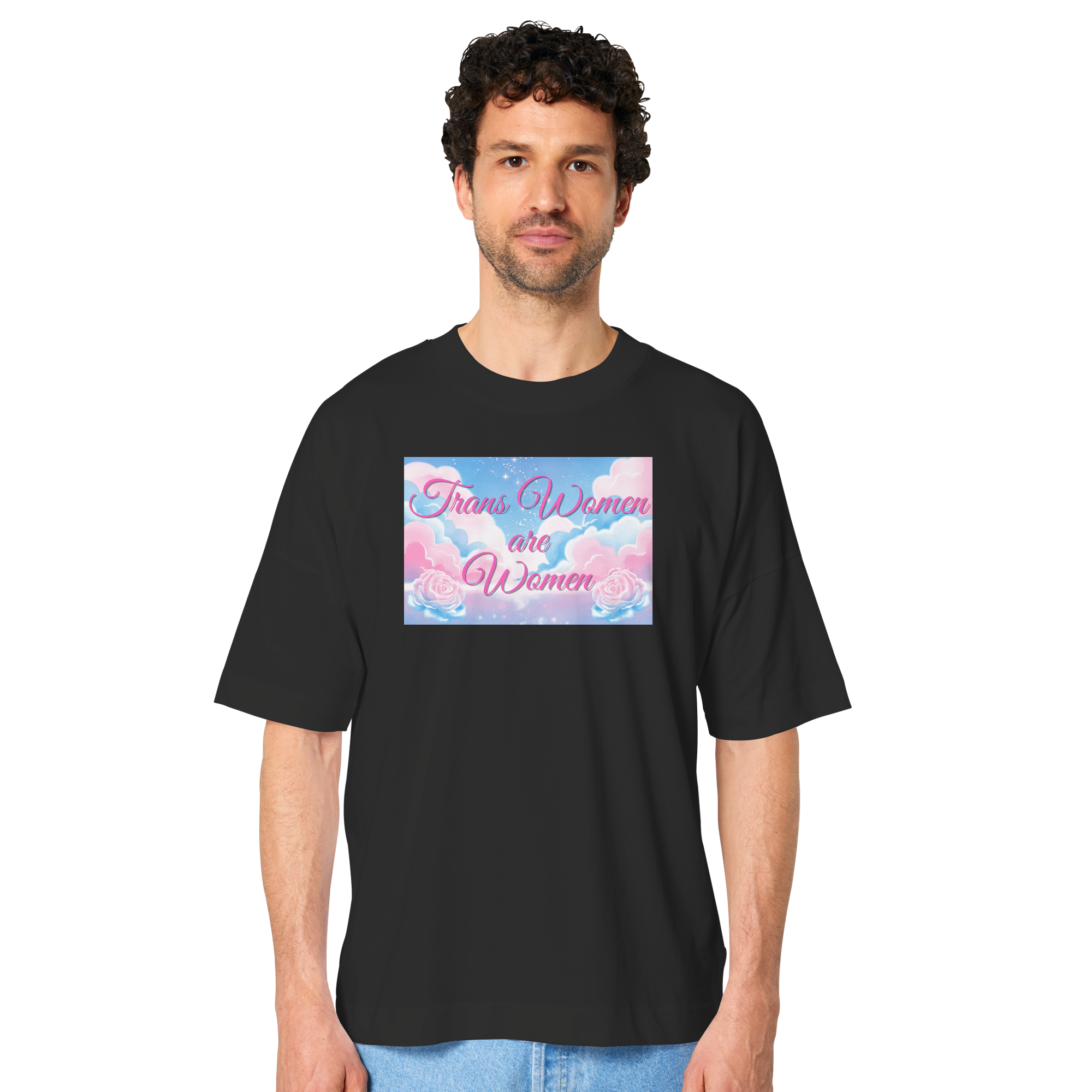 Trans Women are Women "Rosenhimmel Edition" - Organic Oversize Shirt