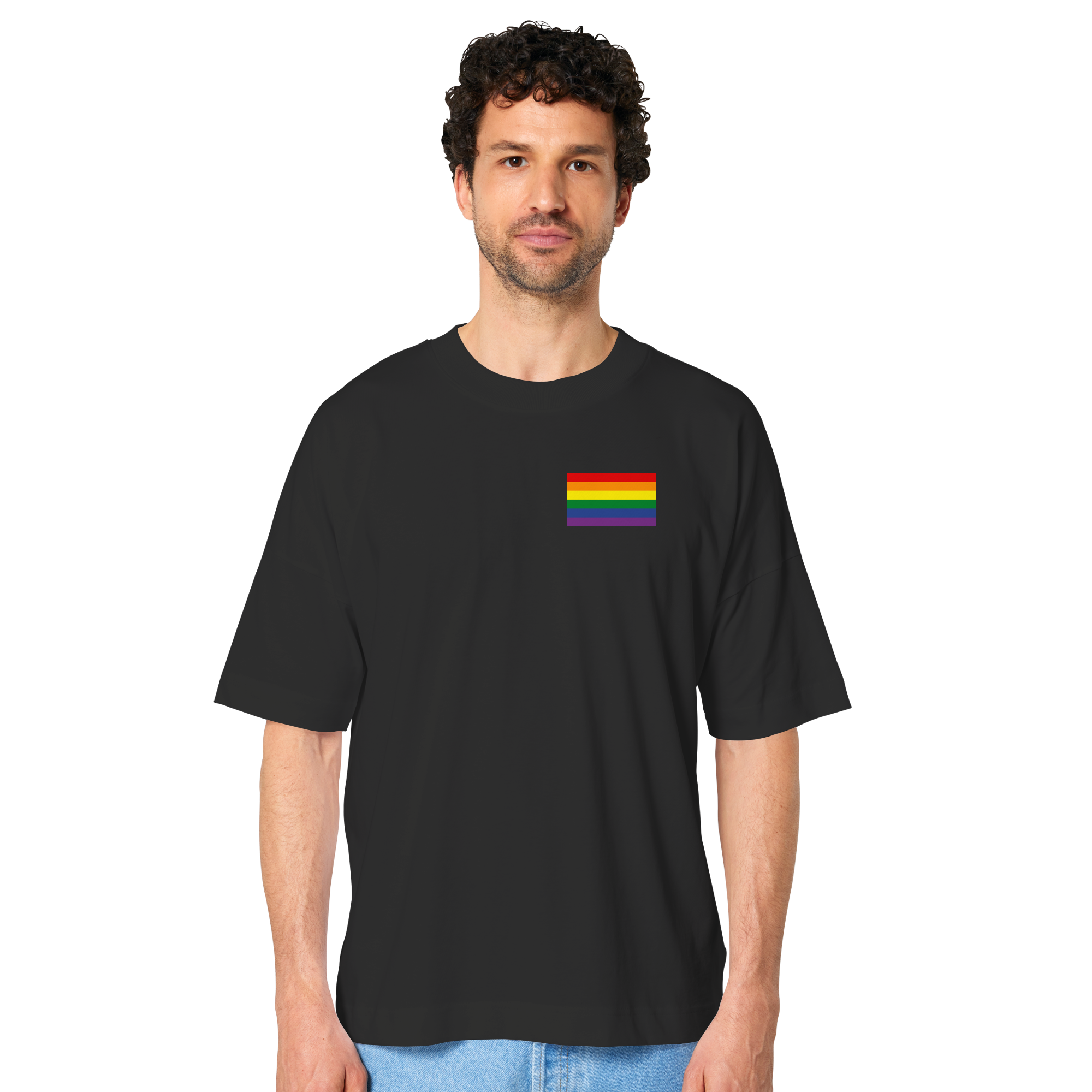 Regenbogen Pride Flag - Organic Oversize Shirt