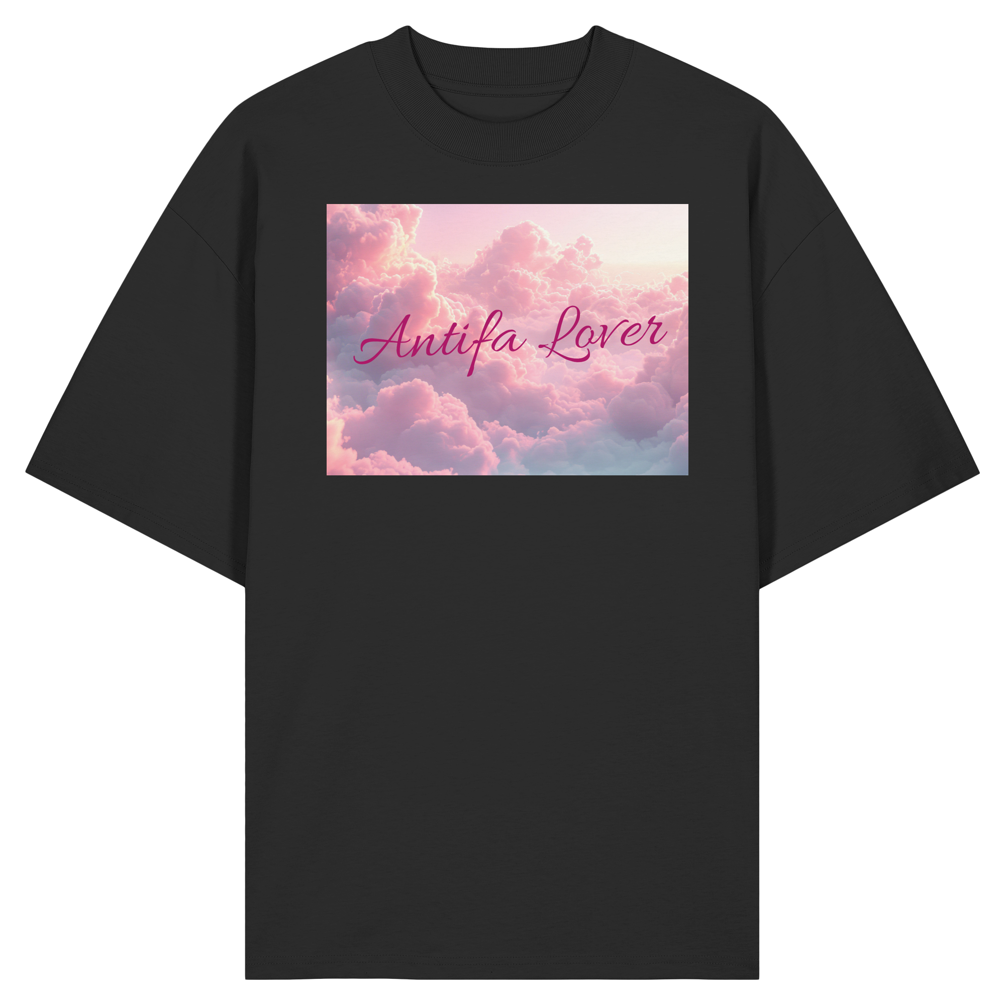Antifa Lover Backprint - Organic Oversize Shirt