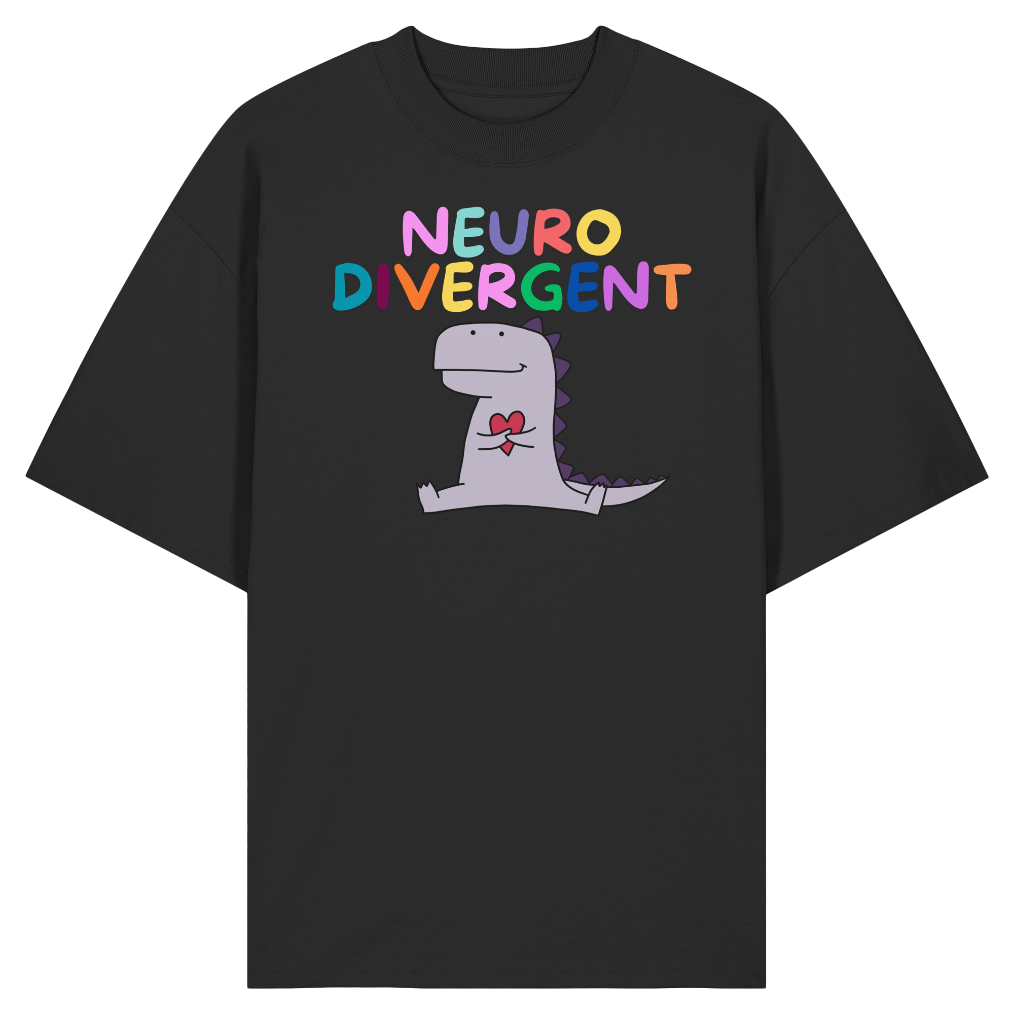 Neurodivergent "Dino Edition" - Organic Oversize Shirt