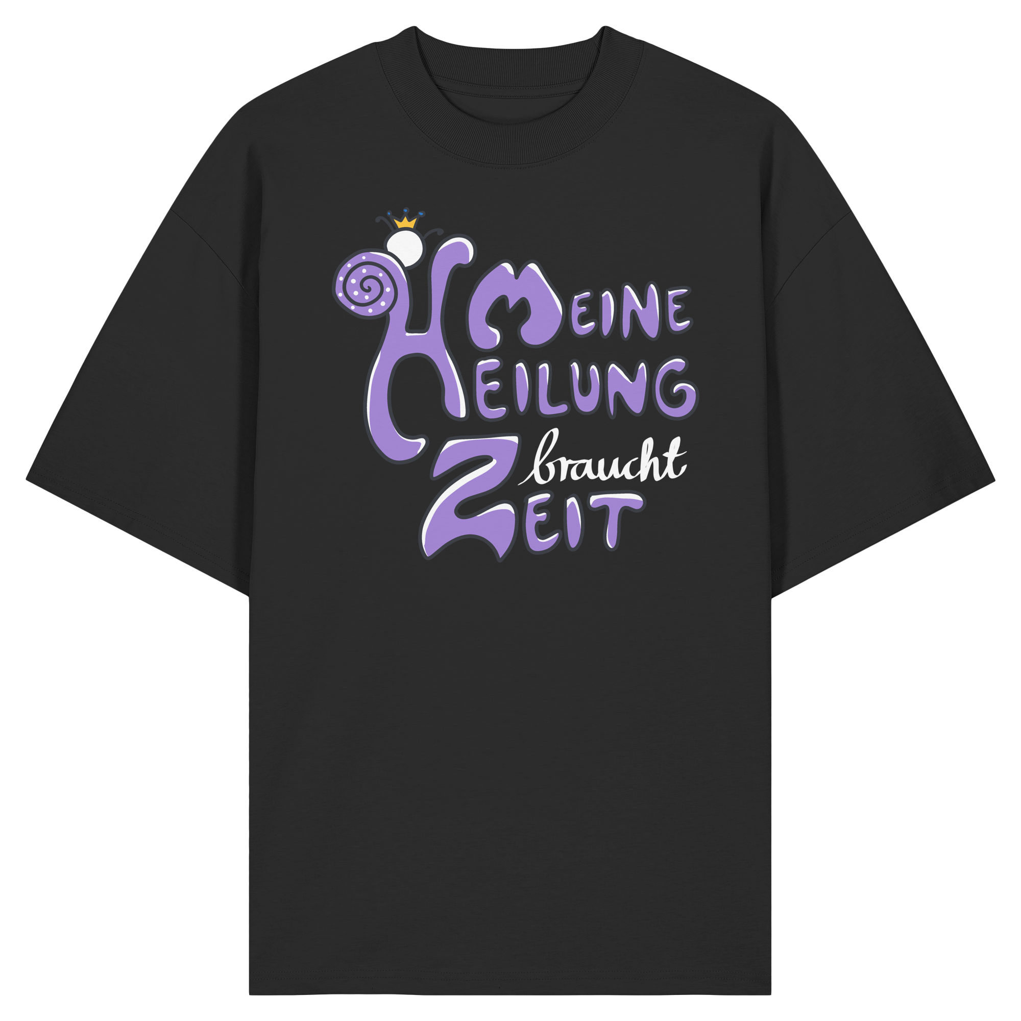 Meine Heilung braucht Zeit "Lila Edition" - Organic Oversize Shirt