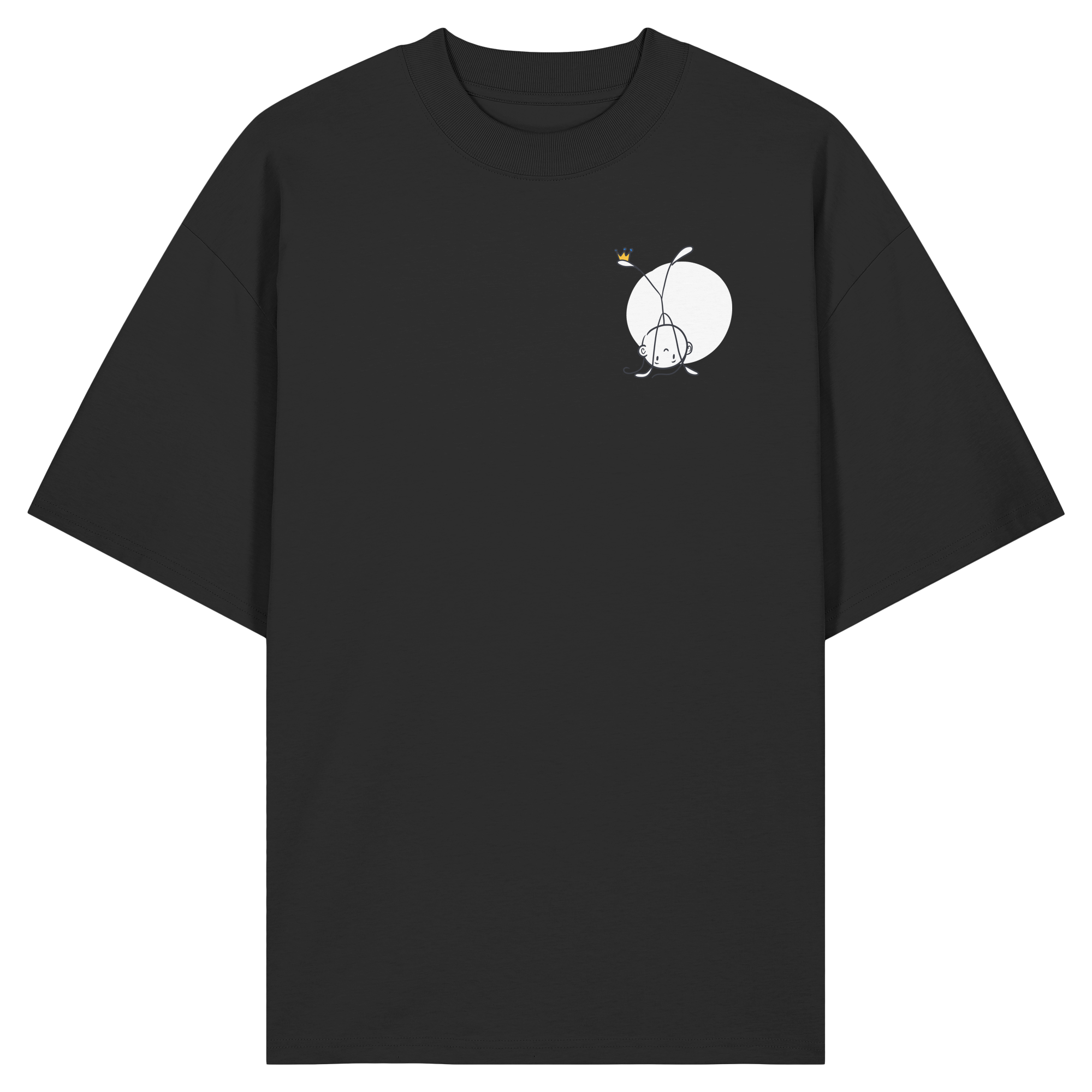 Seelenmännchen "Handstand Edition" Brustprint (dunkel) - Organic Oversize Shirt