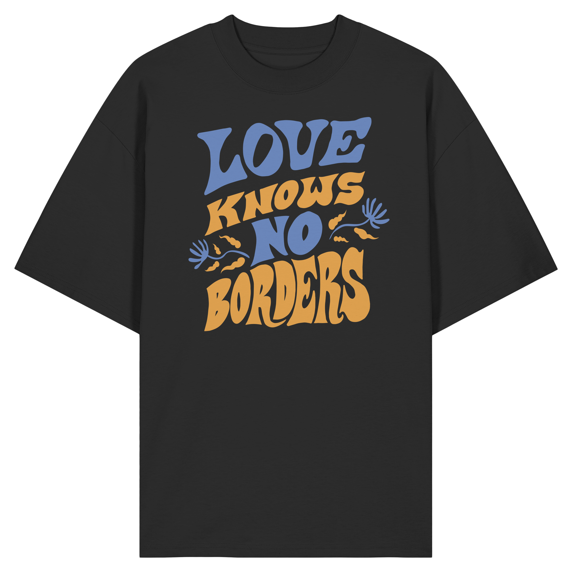 Love Knows No Borders - Organic Oversize Shirt