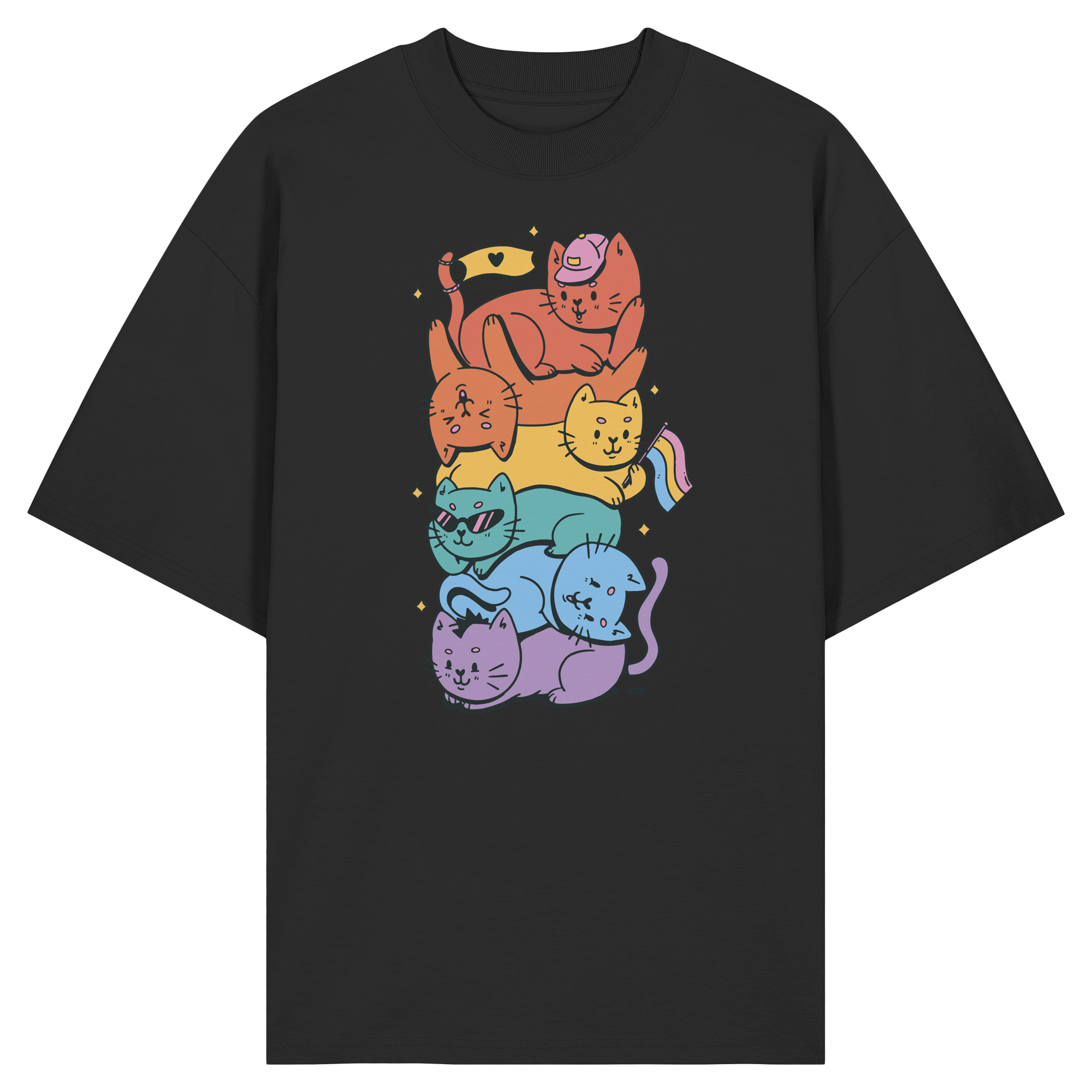 LGBTQ+ Katzen - Organic Oversize Shirt