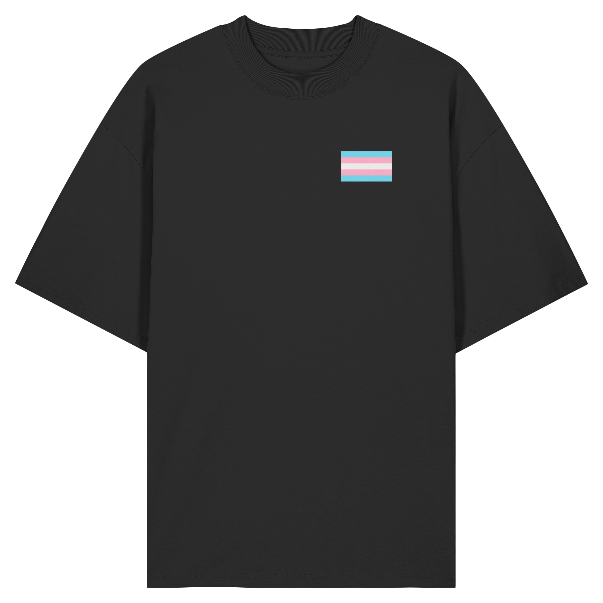 Trans Pride Flag - Organic Oversize Shirt