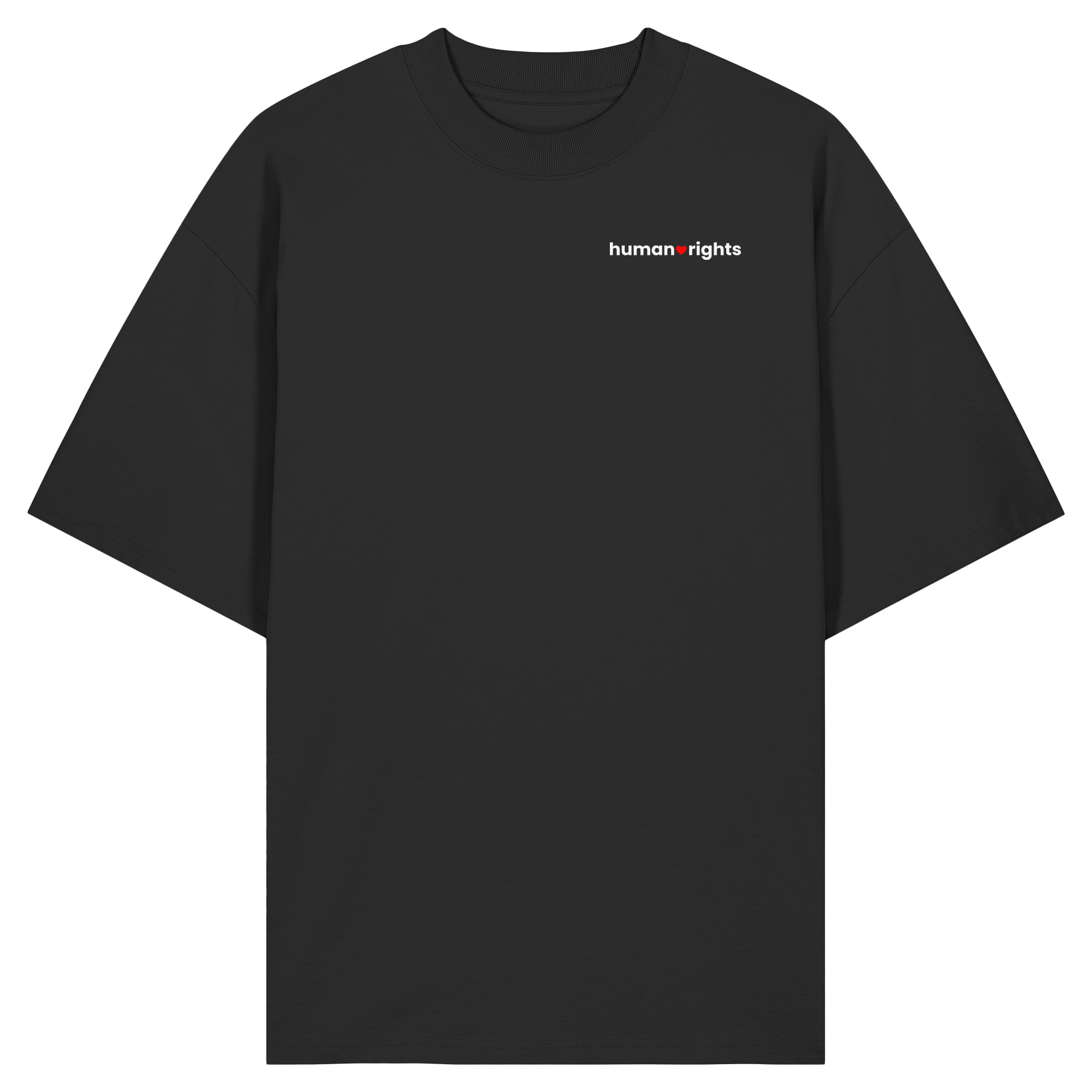 human rights "Red Heart Edition" - Organic Oversize Shirt