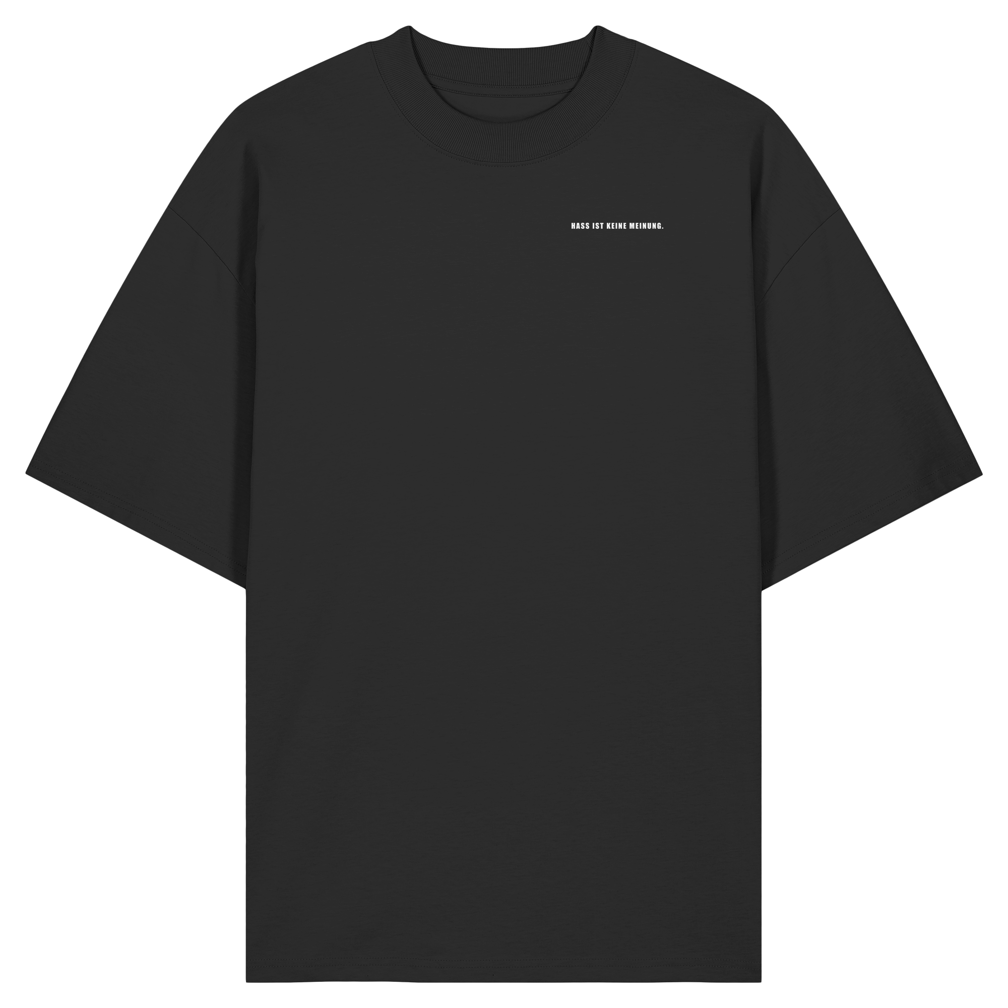 Es gibt 2 Arten von AfD Wählenden Backprint (dunkel) - Organic Oversize Shirt