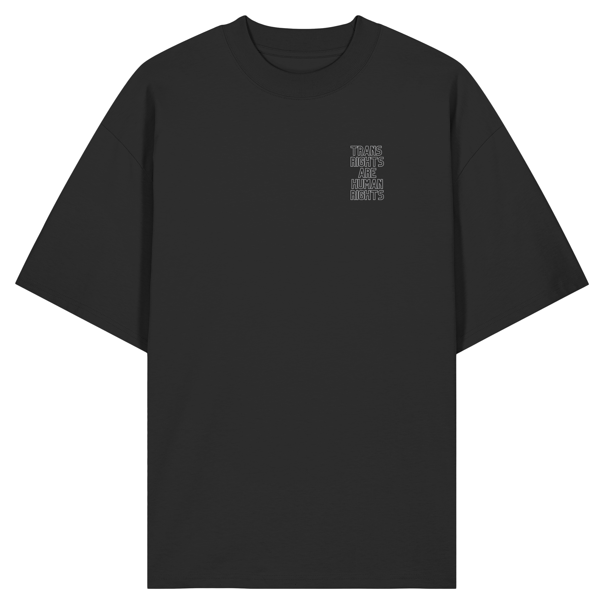 Trans Rights are Human Rights "Statement Edition" Stick - Organic Oversize Shirt