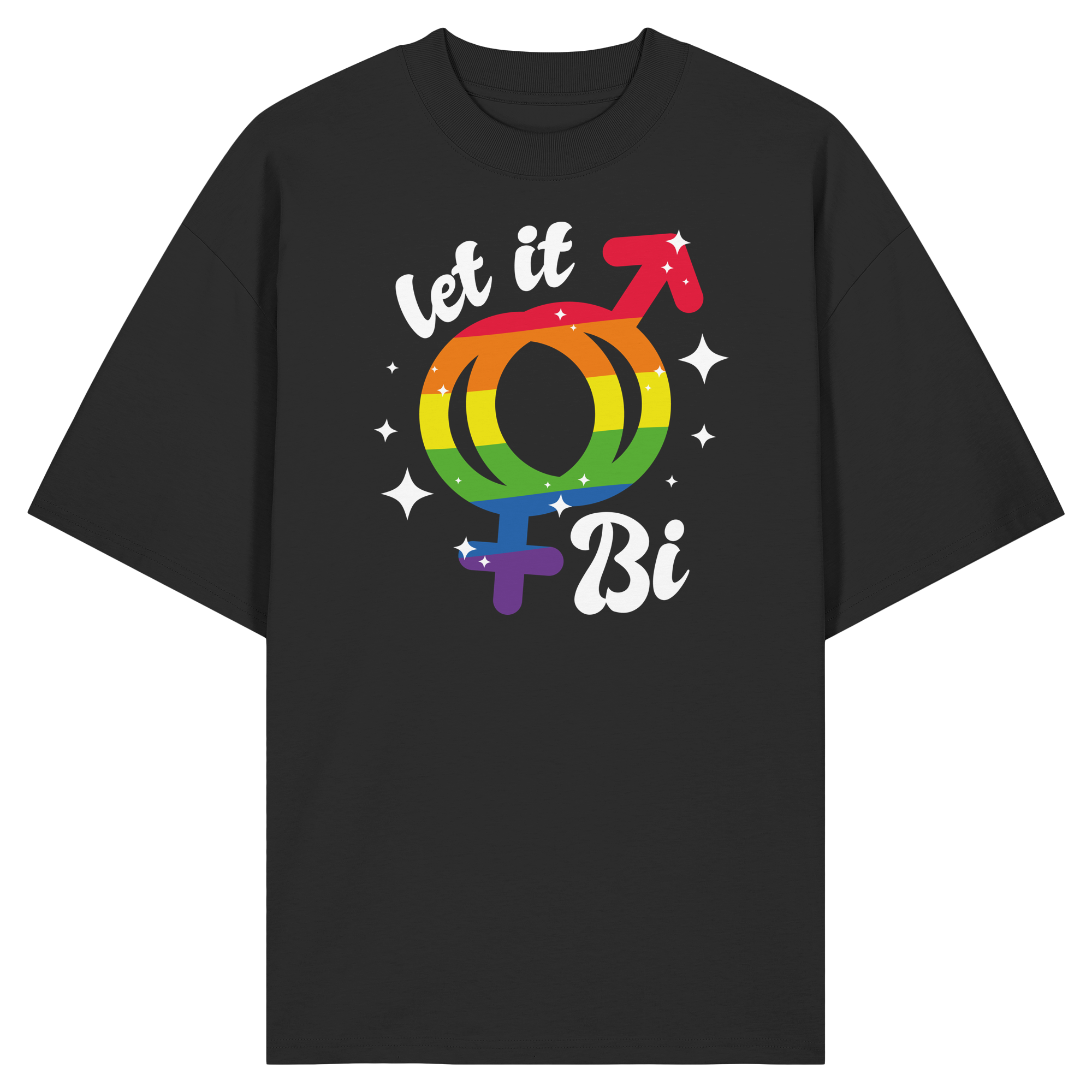 Let it Bi - Organic Oversize Shirt