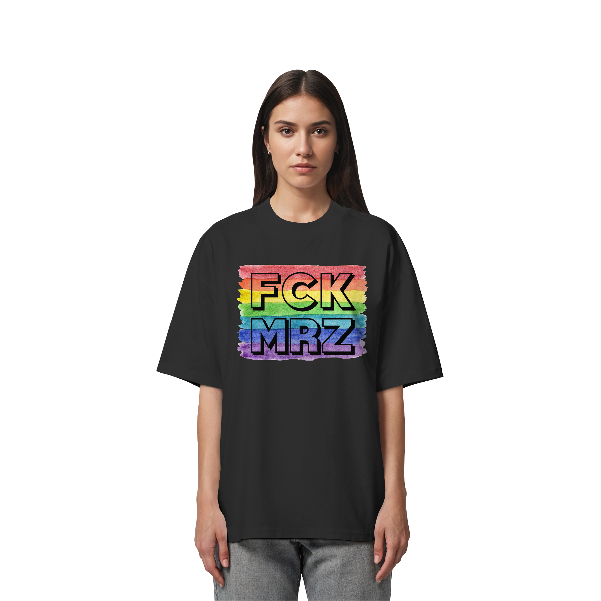 FCK MRZ "Rainbow Resistance Edition" - Organic Oversize Shirt