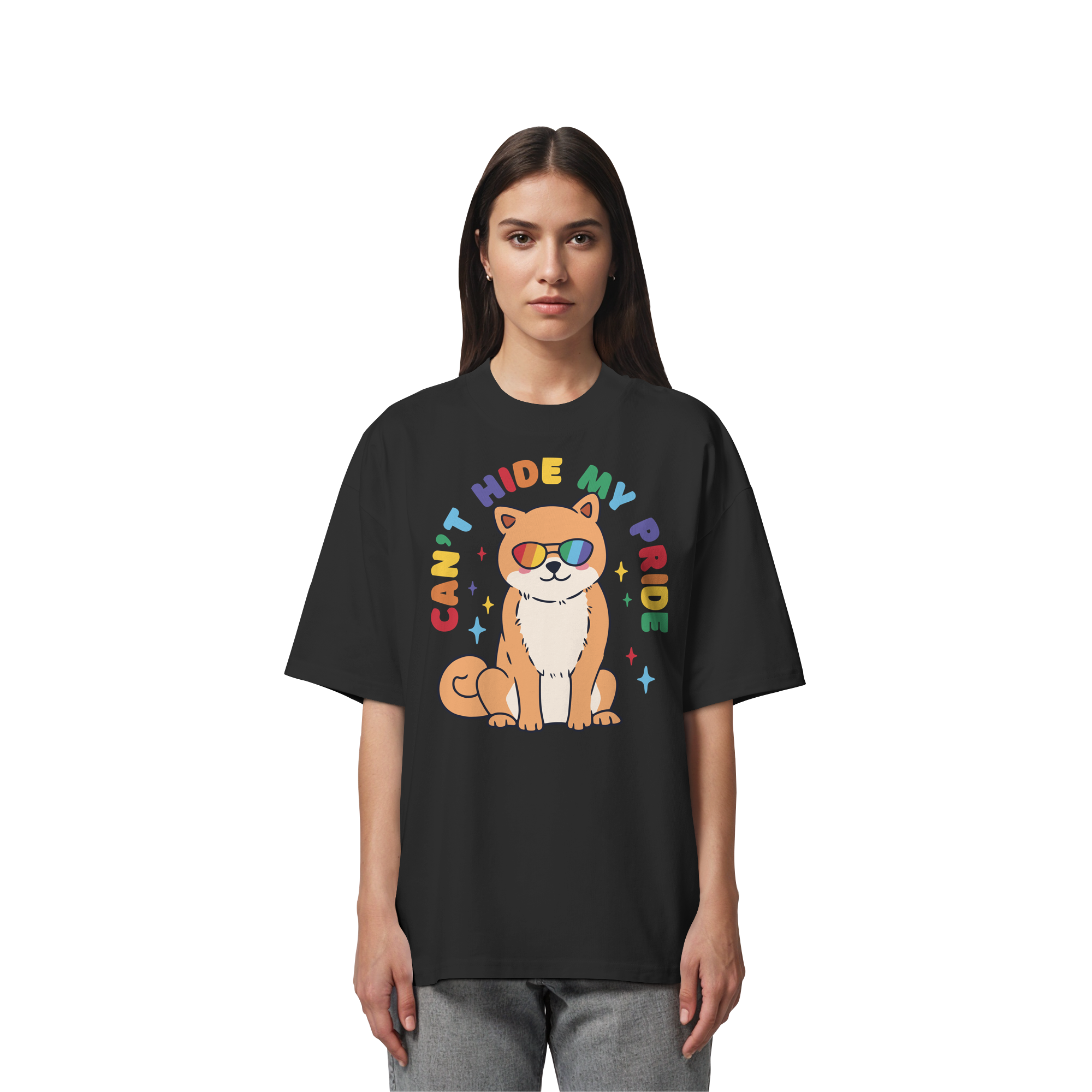 Can't Hide my Pride Doggo - Organic Oversize Shirt
