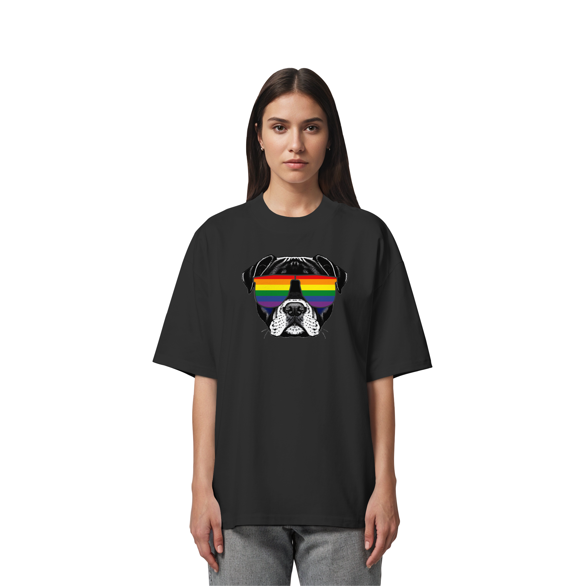 Regenbogen Doggo - Organic Oversize Shirt