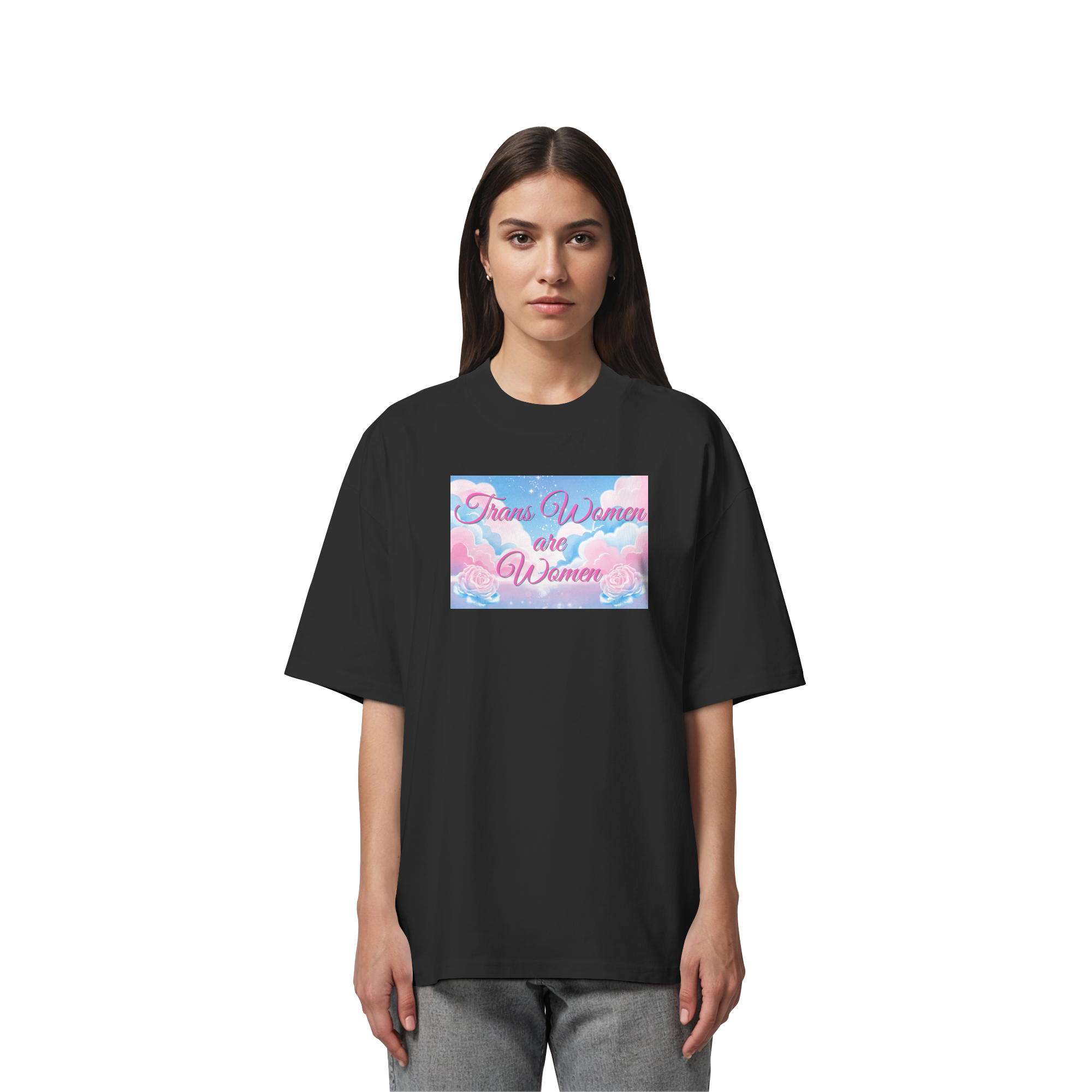 Trans Women are Women "Rosenhimmel Edition" - Organic Oversize Shirt