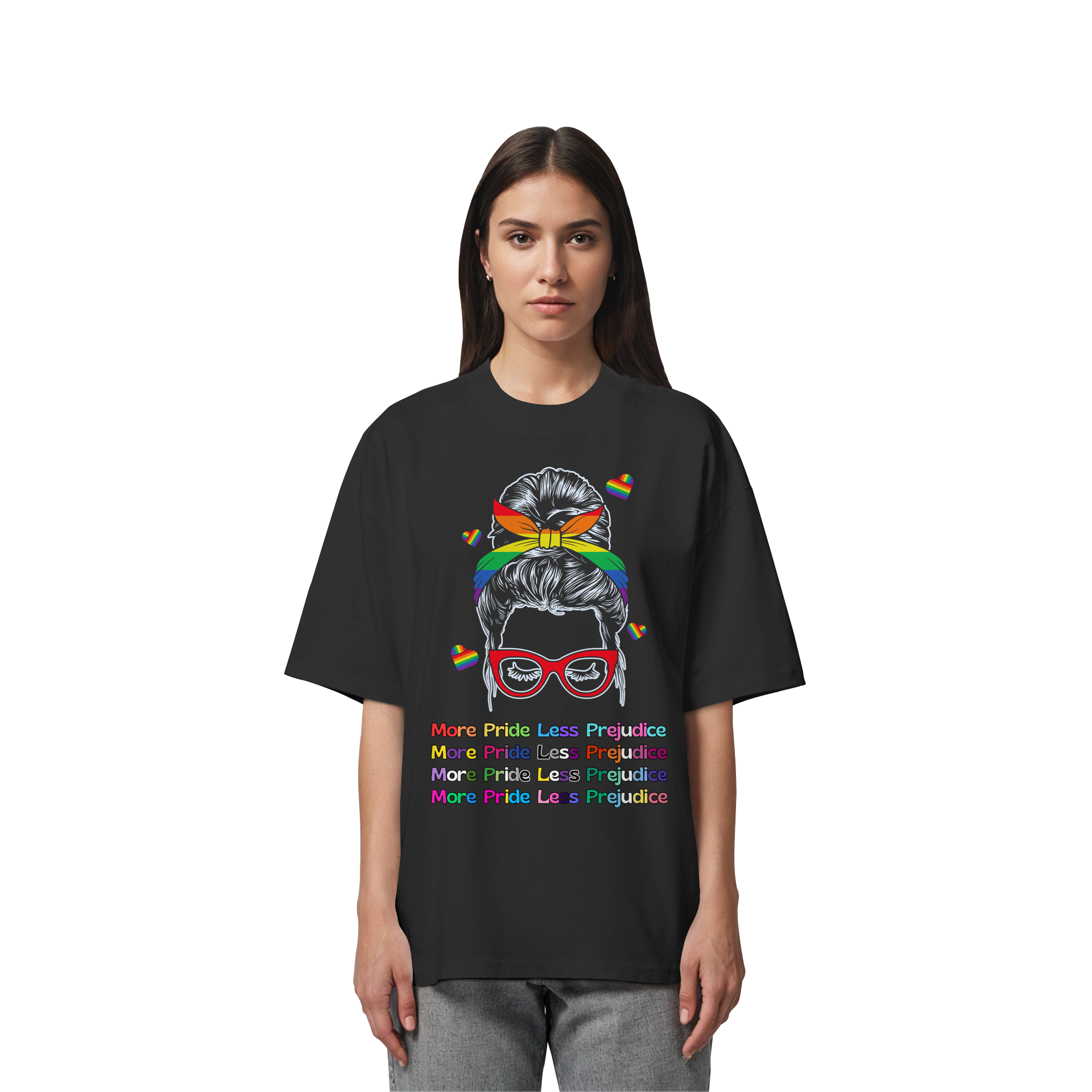 More Pride Less Prejudice - Organic Oversize Shirt