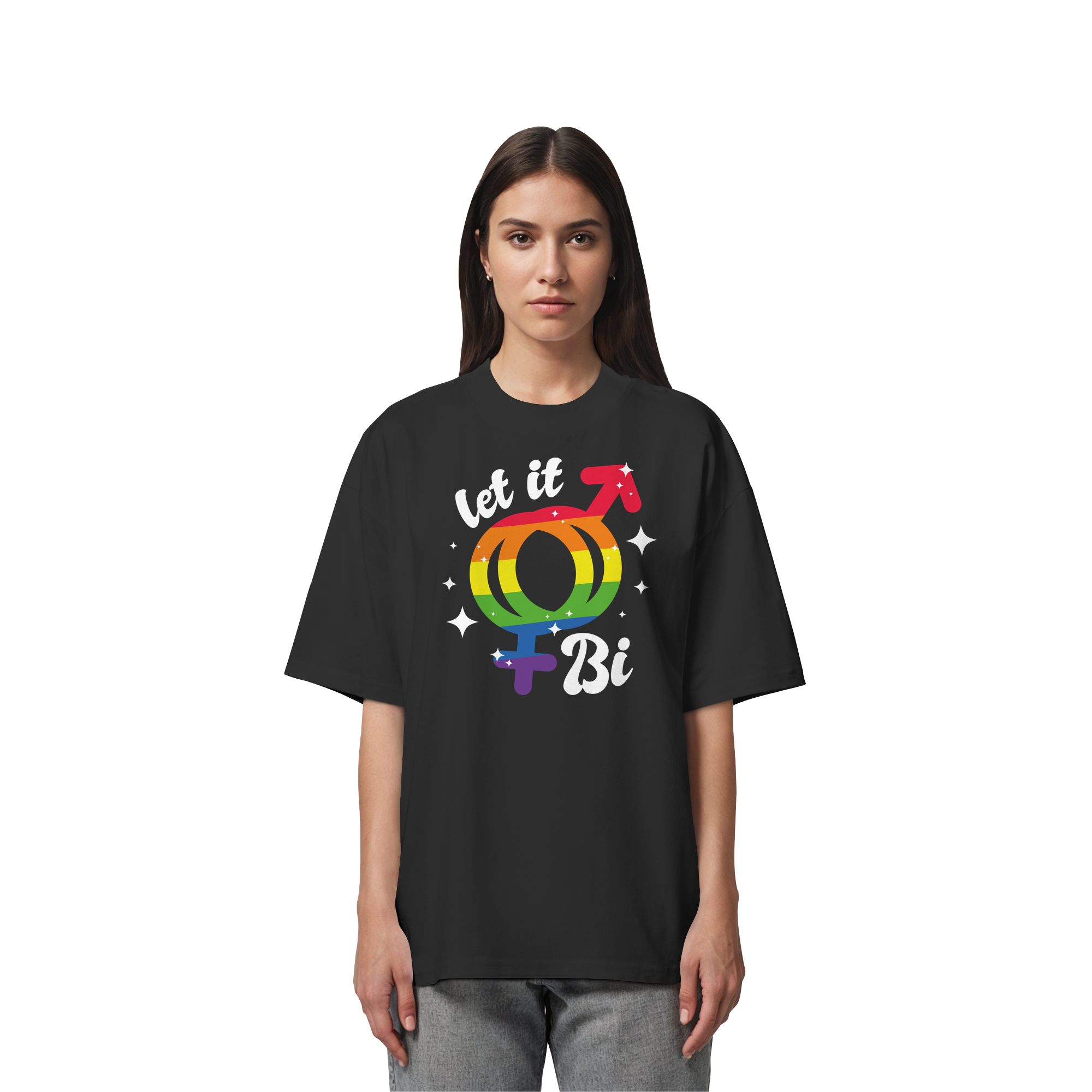 Let it Bi - Organic Oversize Shirt