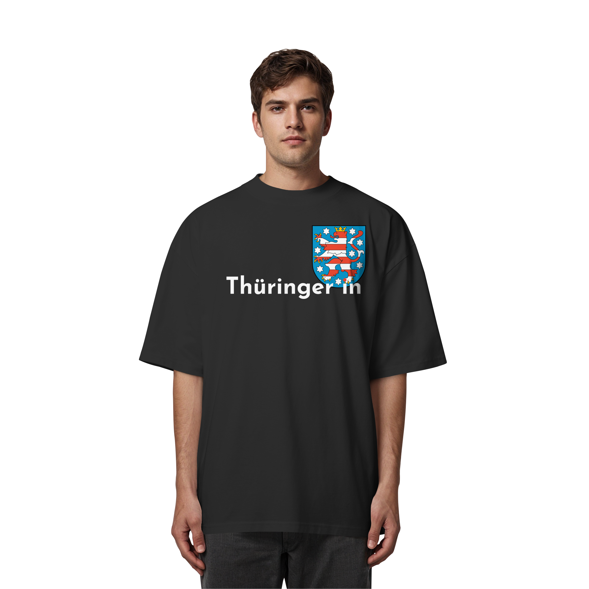 Thüringer*in "Wappen Edition" - Organic Oversize Shirt