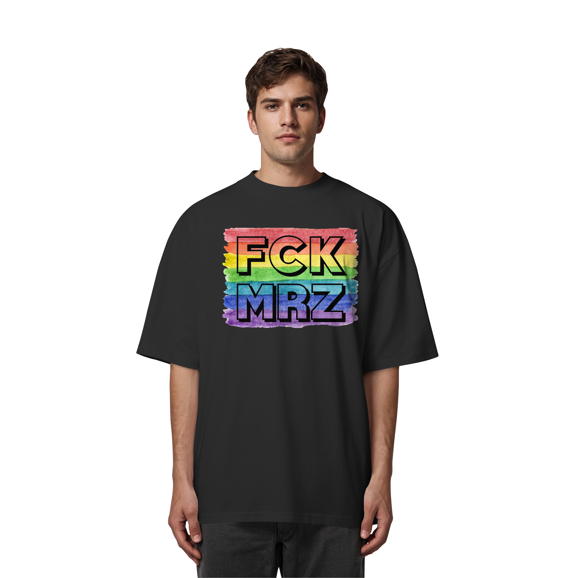 FCK MRZ "Rainbow Resistance Edition" - Organic Oversize Shirt