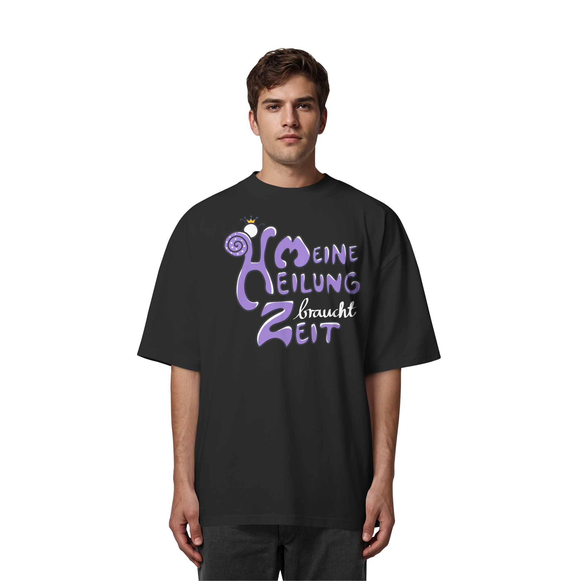 Meine Heilung braucht Zeit "Lila Edition" - Organic Oversize Shirt