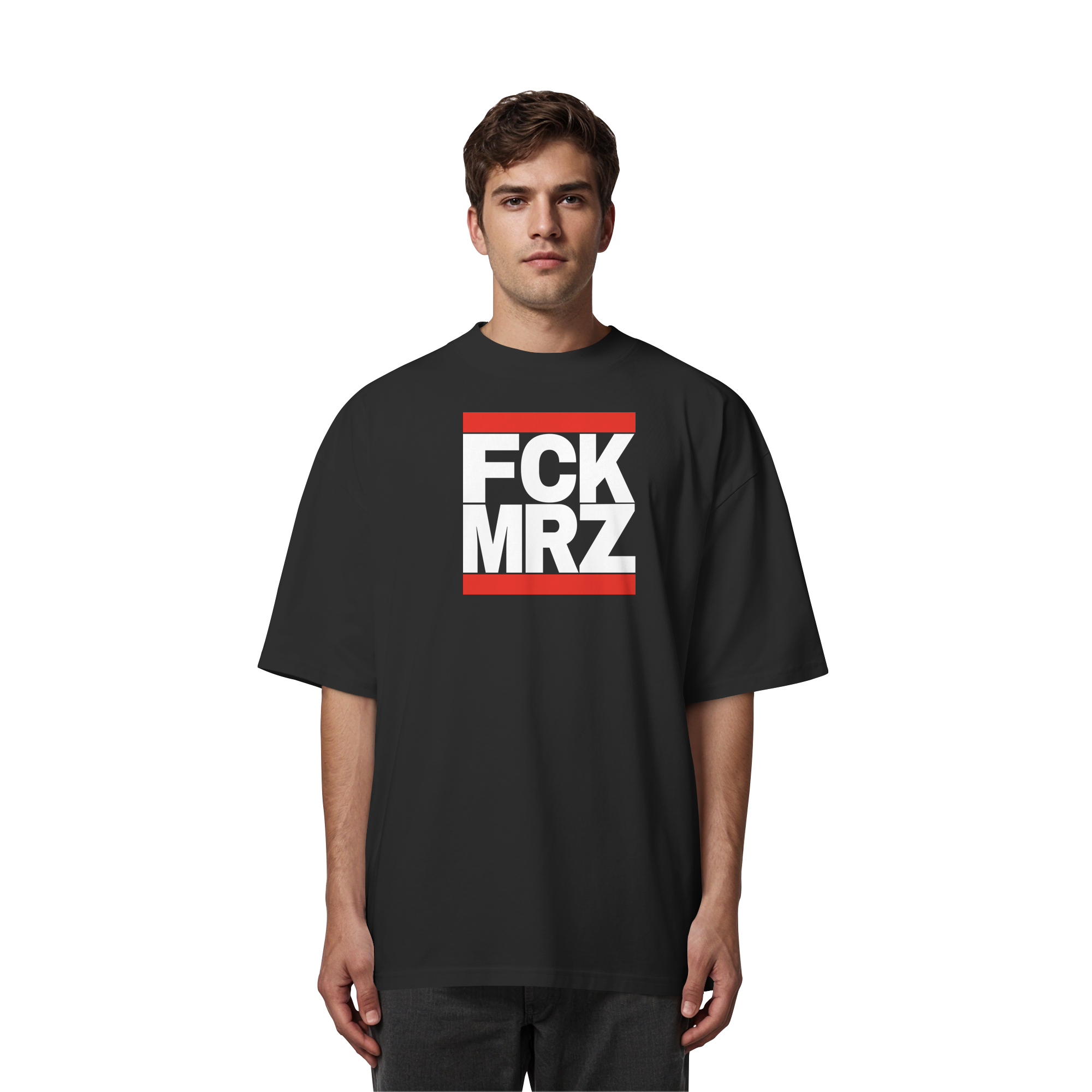 FCK MRZ (weiße Schrift) - Organic Oversize Shirt
