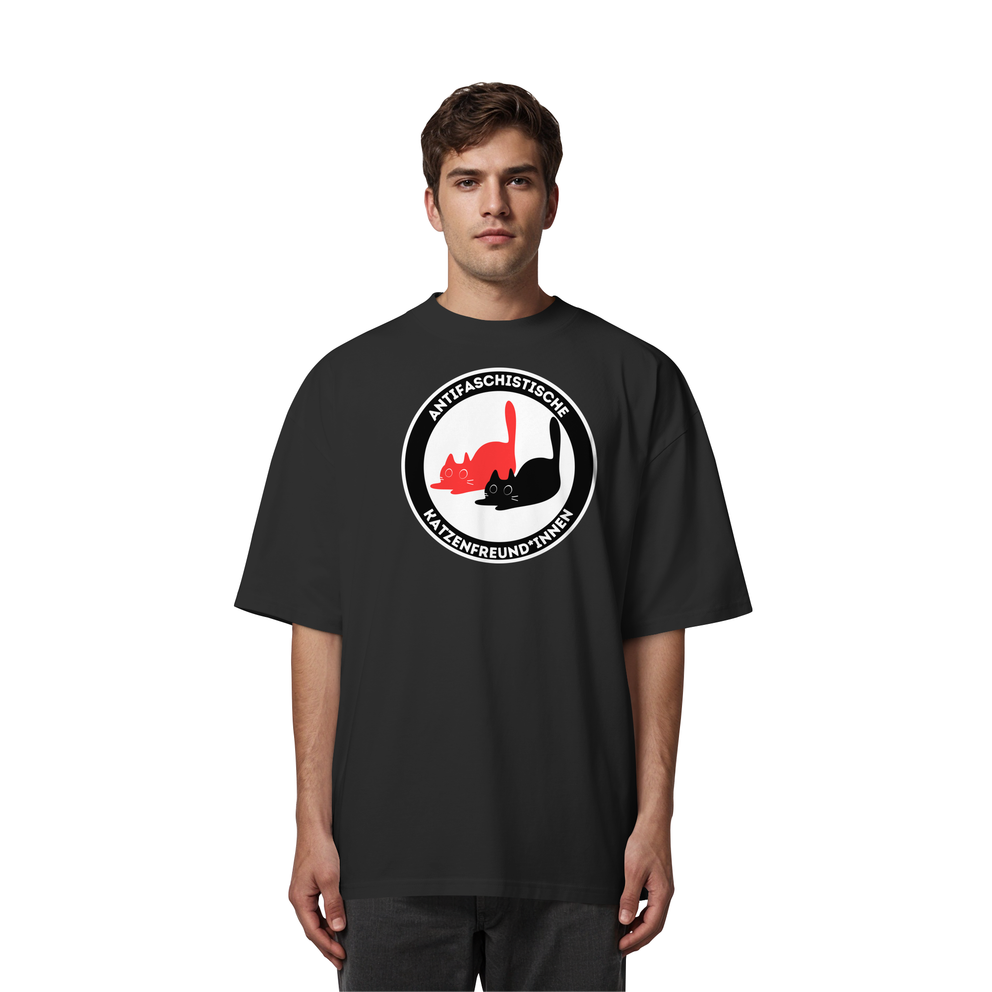 Antifaschistische Katzenfreund*innen - Organic Oversize Shirt