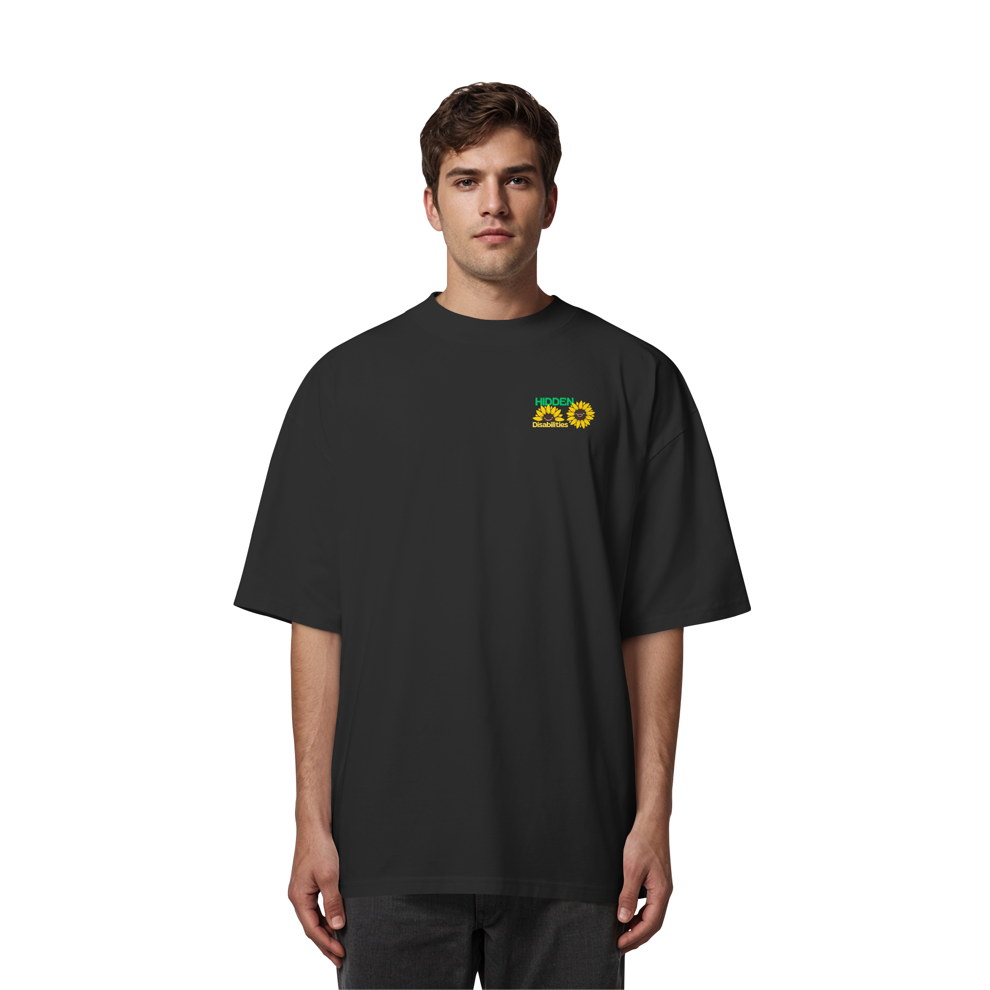 Hidden Disabilities "Sunflower Smile Edition" - Organic Oversize Shirt