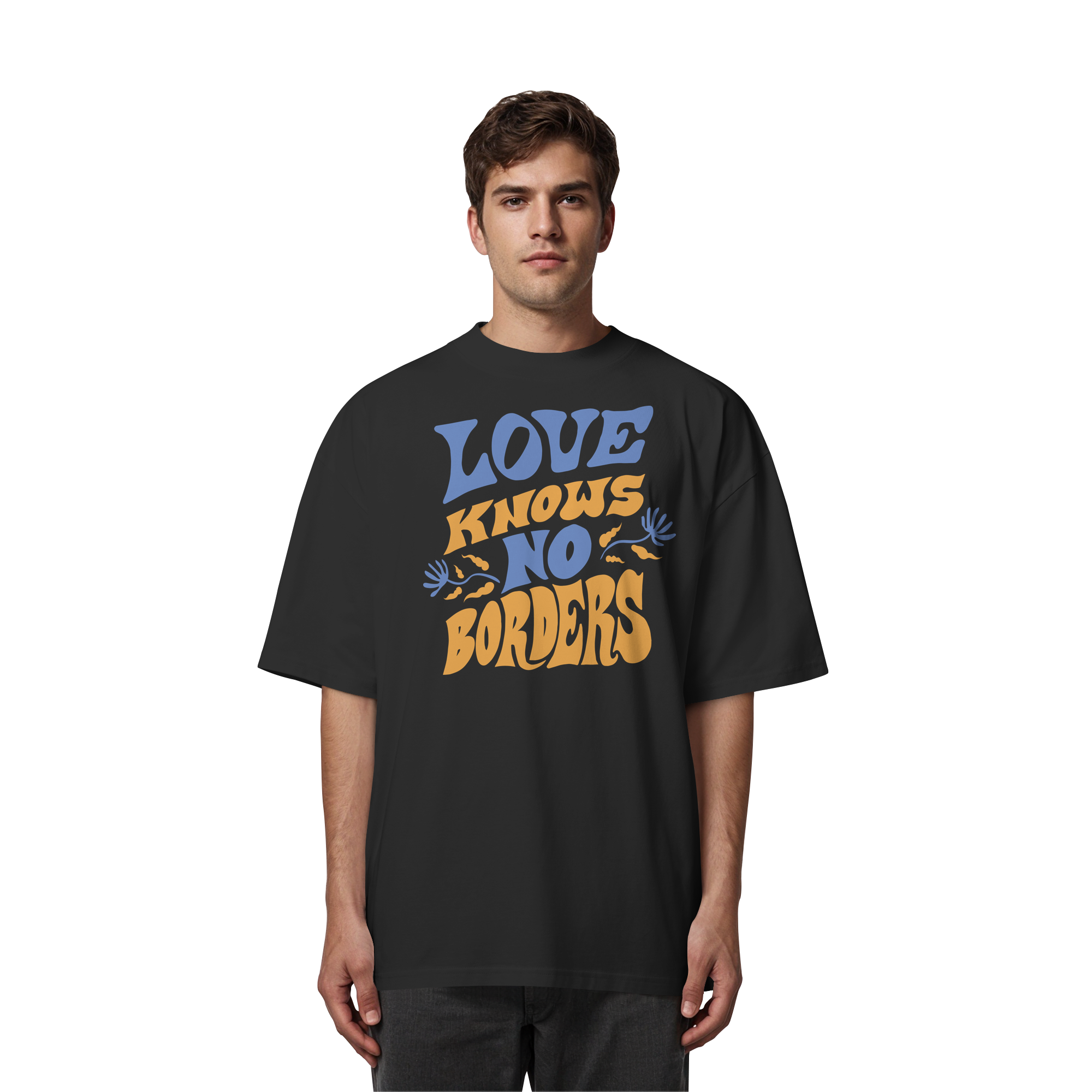 Love Knows No Borders - Organic Oversize Shirt
