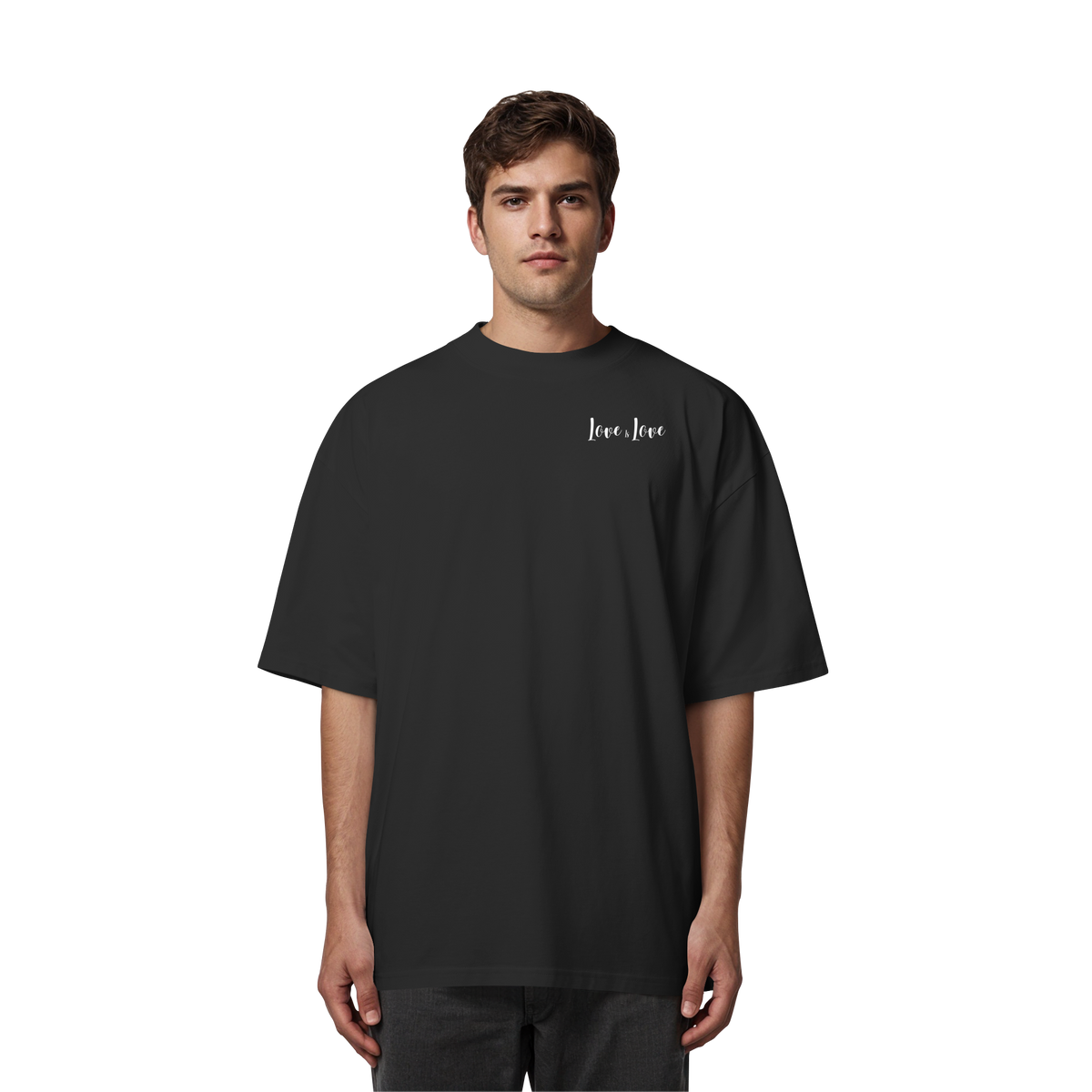 Love is Love "Calligraphy Edition" - Organic Oversize Shirt