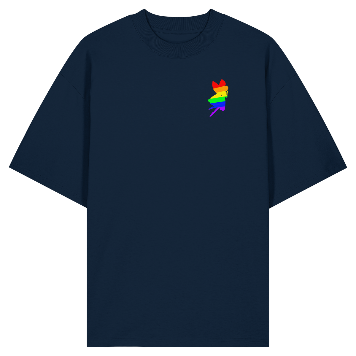 Regenbogen Fee Stick - Organic Oversize Shirt