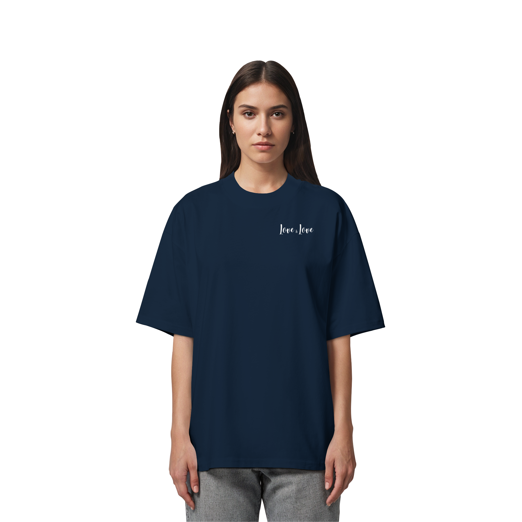 Love is Love "Calligraphy Edition" - Organic Oversize Shirt