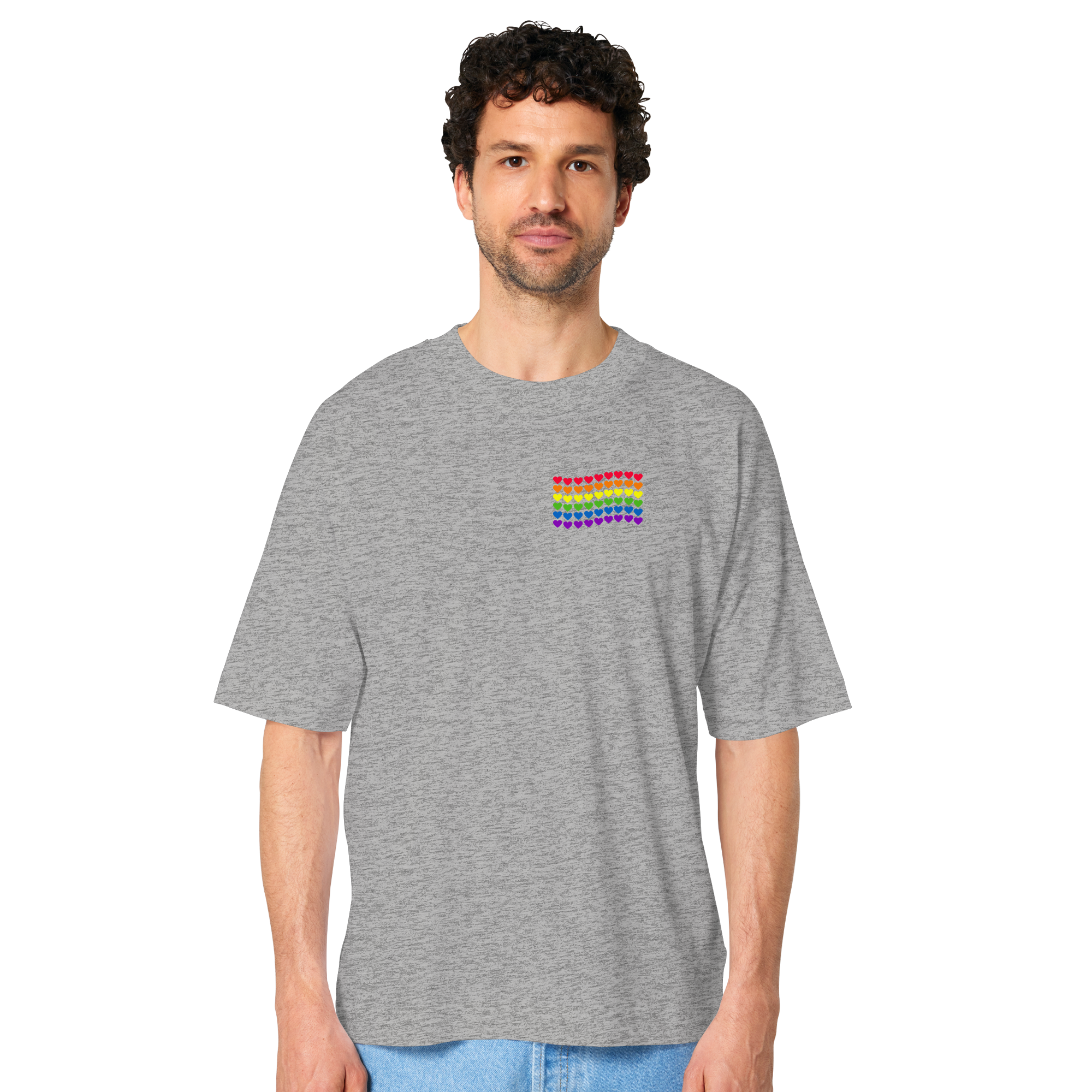 Herzenflagge - Organic Oversize Shirt