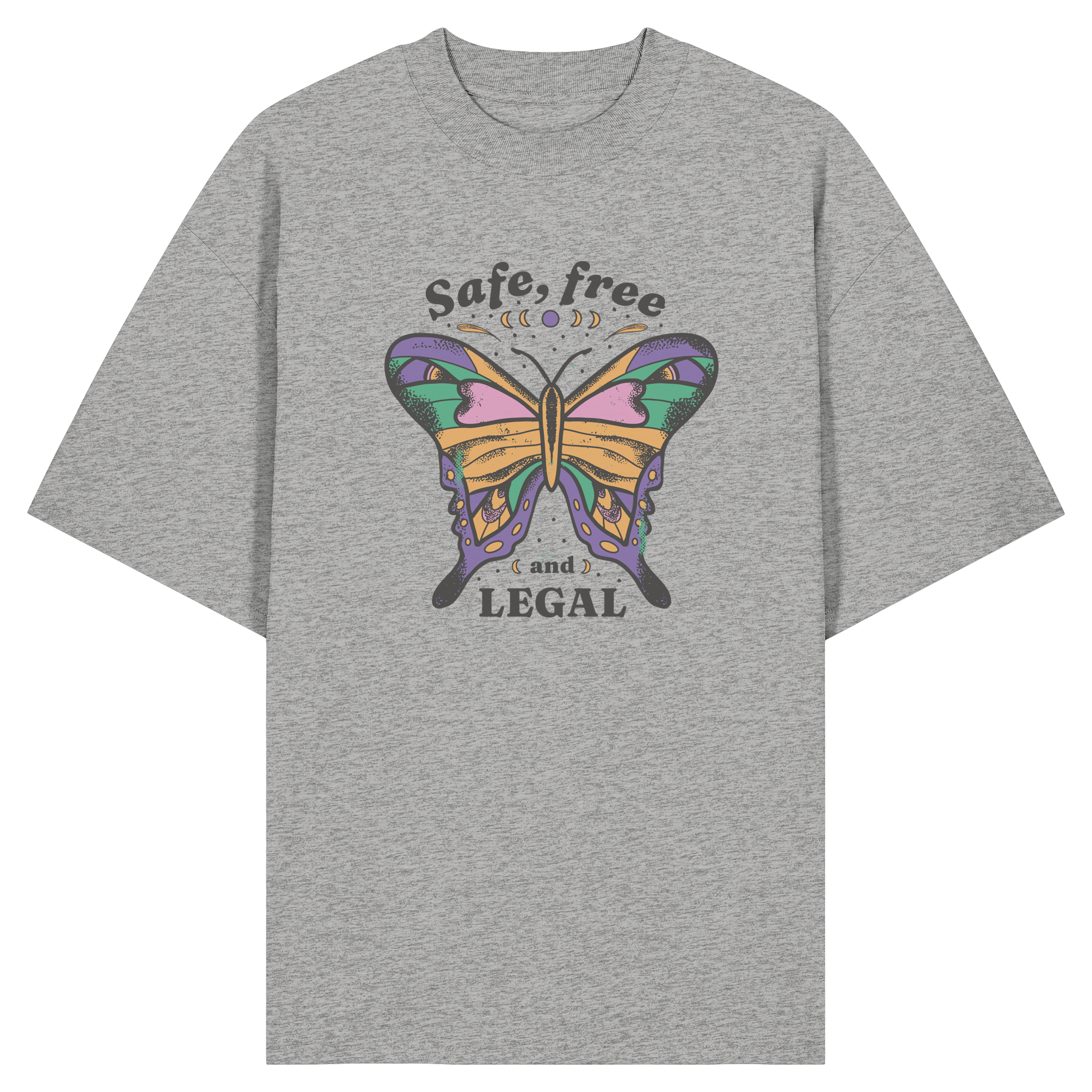 Safe Free Legal "Schmetterling Edition" - Organic Oversize Shirt
