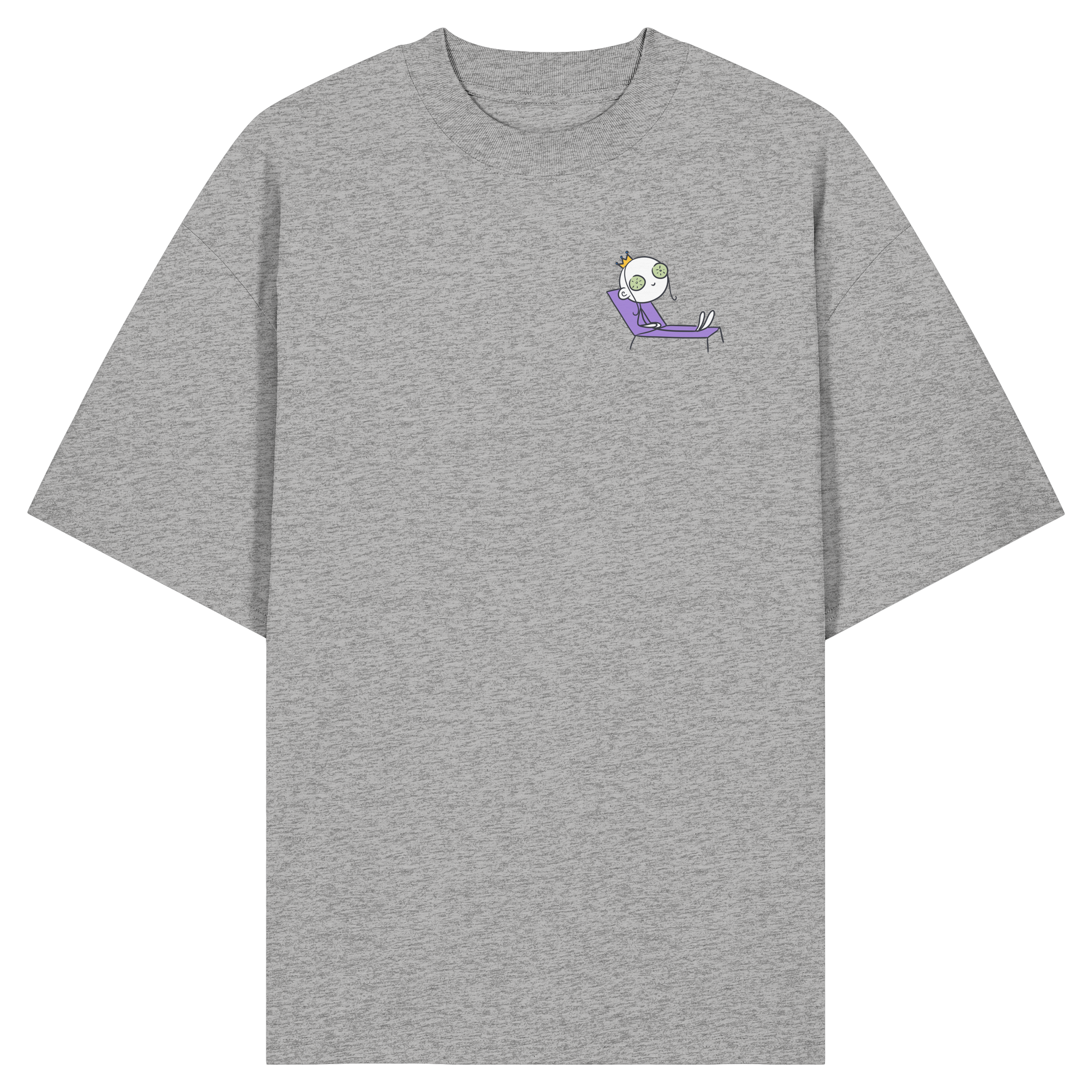 Seelenmännchen "Chill Out Edition" Brustprint - Organic Oversize Shirt