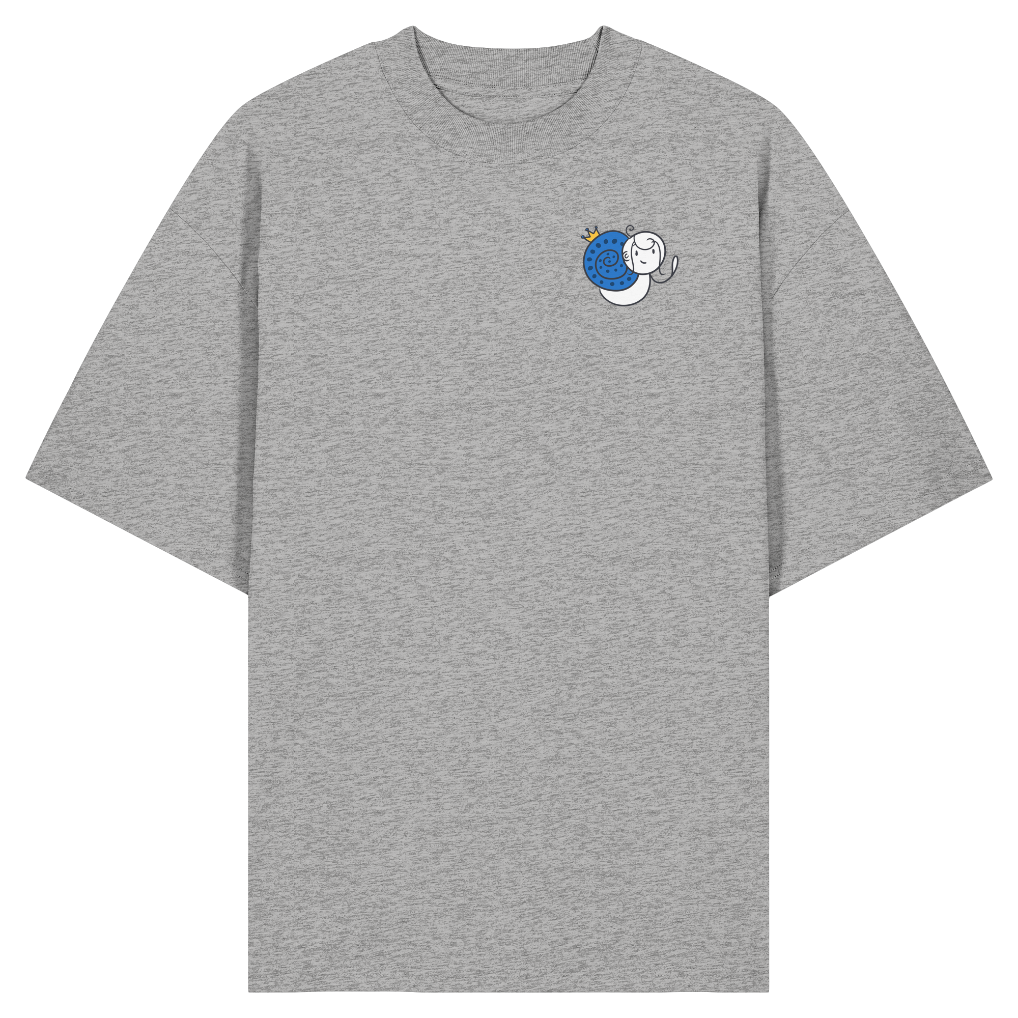 Meine Heilung braucht Zeit "Schwarze Edition" Backprint - Organic Oversize Shirt