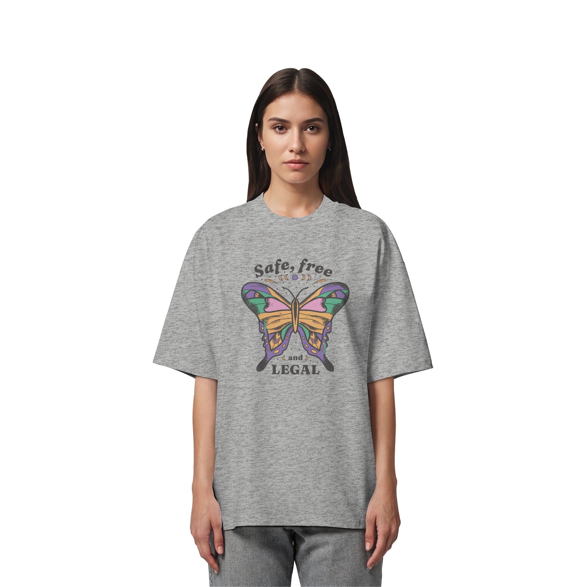 Safe Free Legal "Schmetterling Edition" - Organic Oversize Shirt