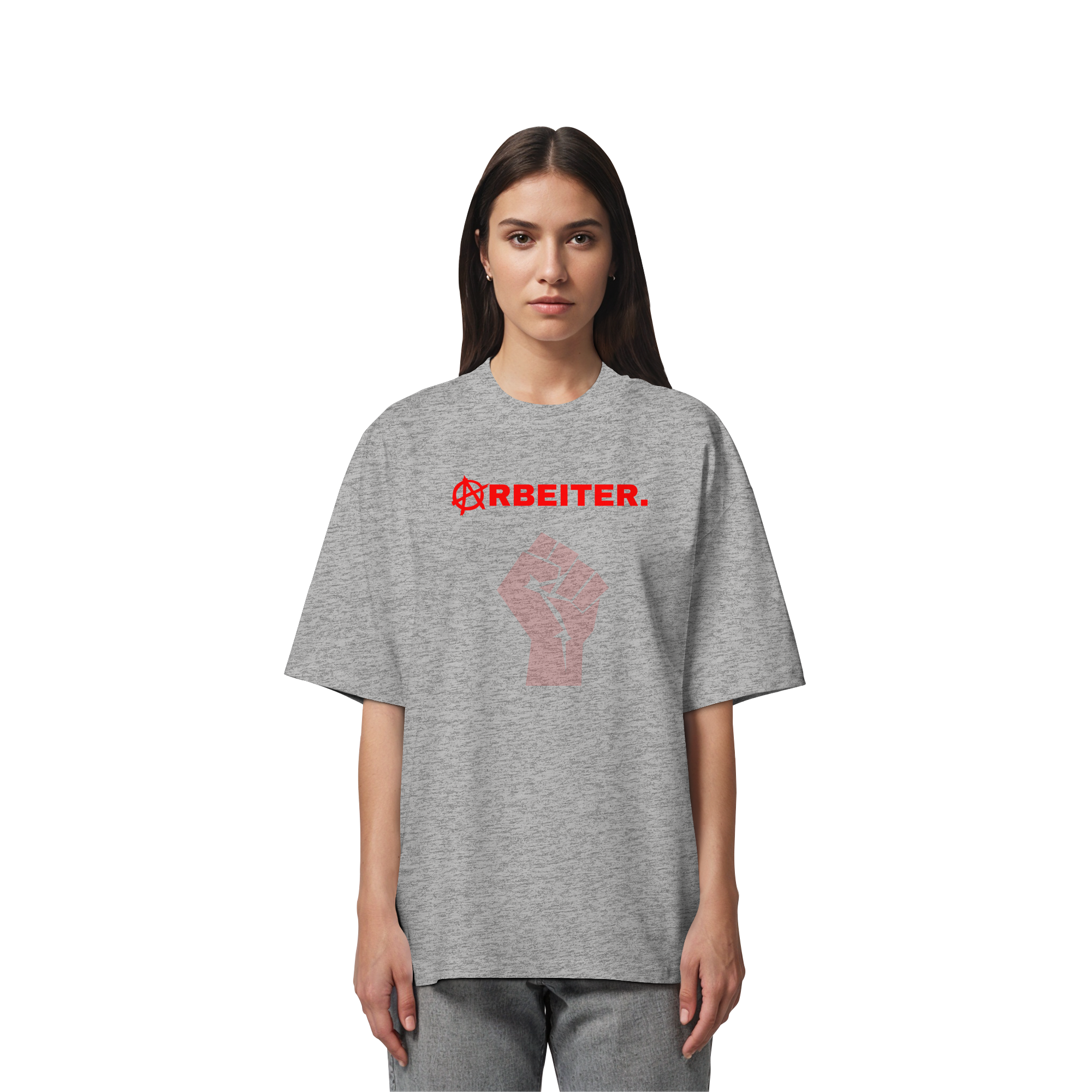 ARBEITER. "Solidarisch und Frei Edition" - Organic Oversize Shirt